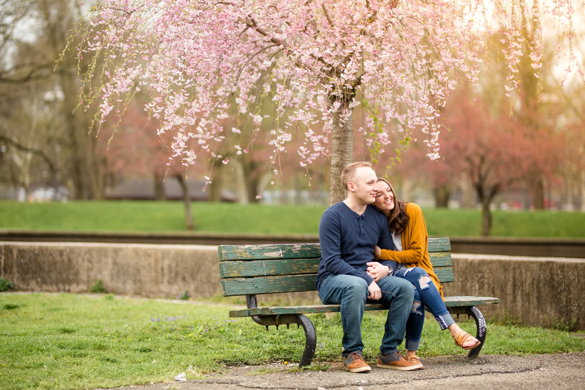 Kristin + Brian: Allegheny Commons Park Engagement Photos