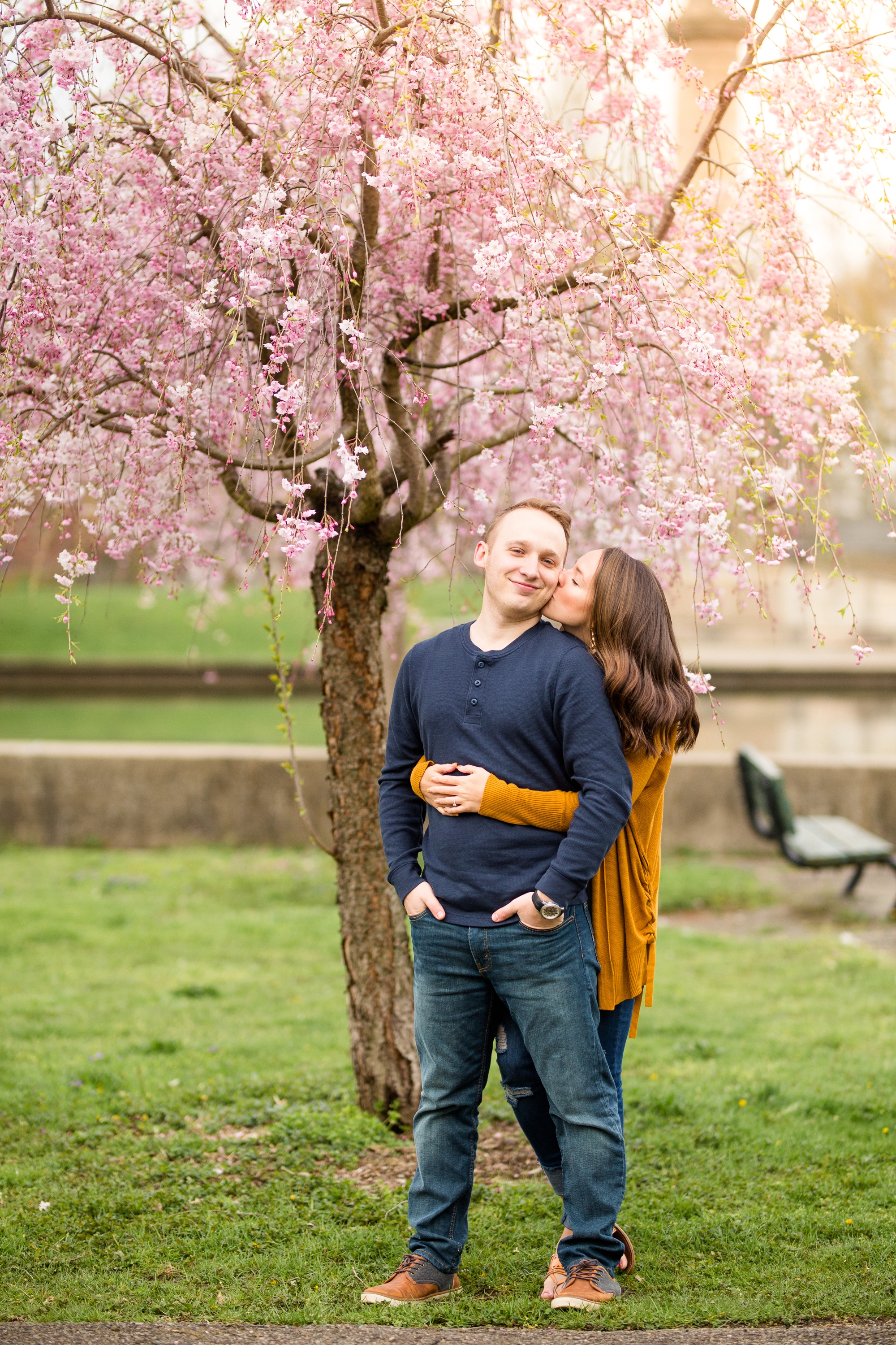 allegheny commons park engagement photos, north shore engagement photos, north side engagement photos, mexican war streets, spring pittsburgh engagement, pittsburgh wedding photos