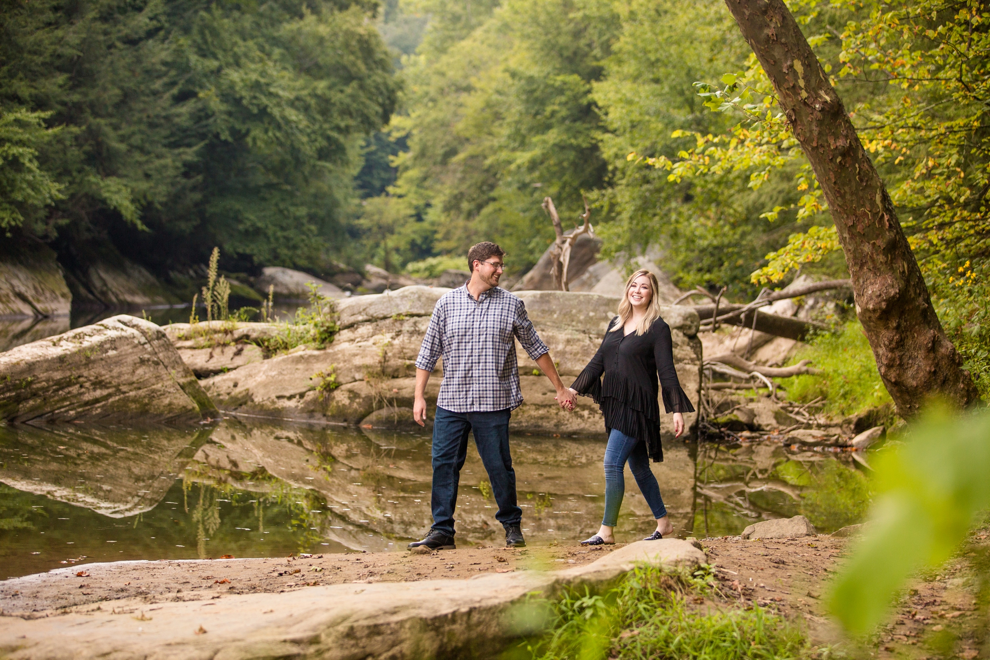 pittsburgh wedding photographer, pittsburgh engagement photos, best spot in pittsburgh for photo shoot, mcconnells mill engagement pictures, mcconnells mill photos