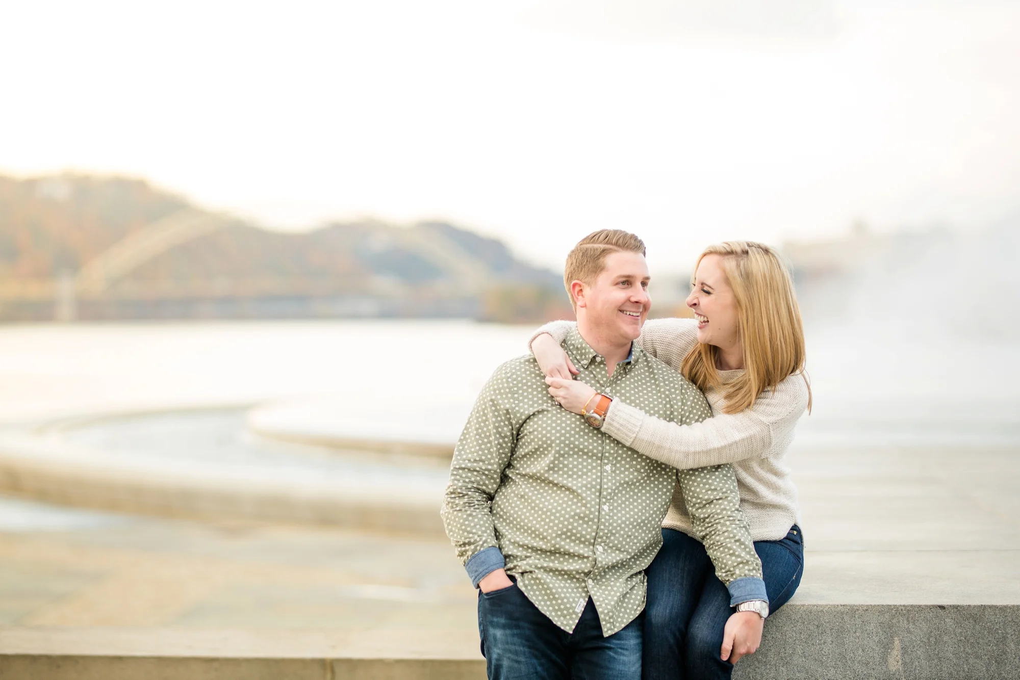 pittsburgh wedding photographer, pittsburgh engagement photos, best spot in pittsburgh for photo shoot, highland park engagement pictures, point state park engagement photos