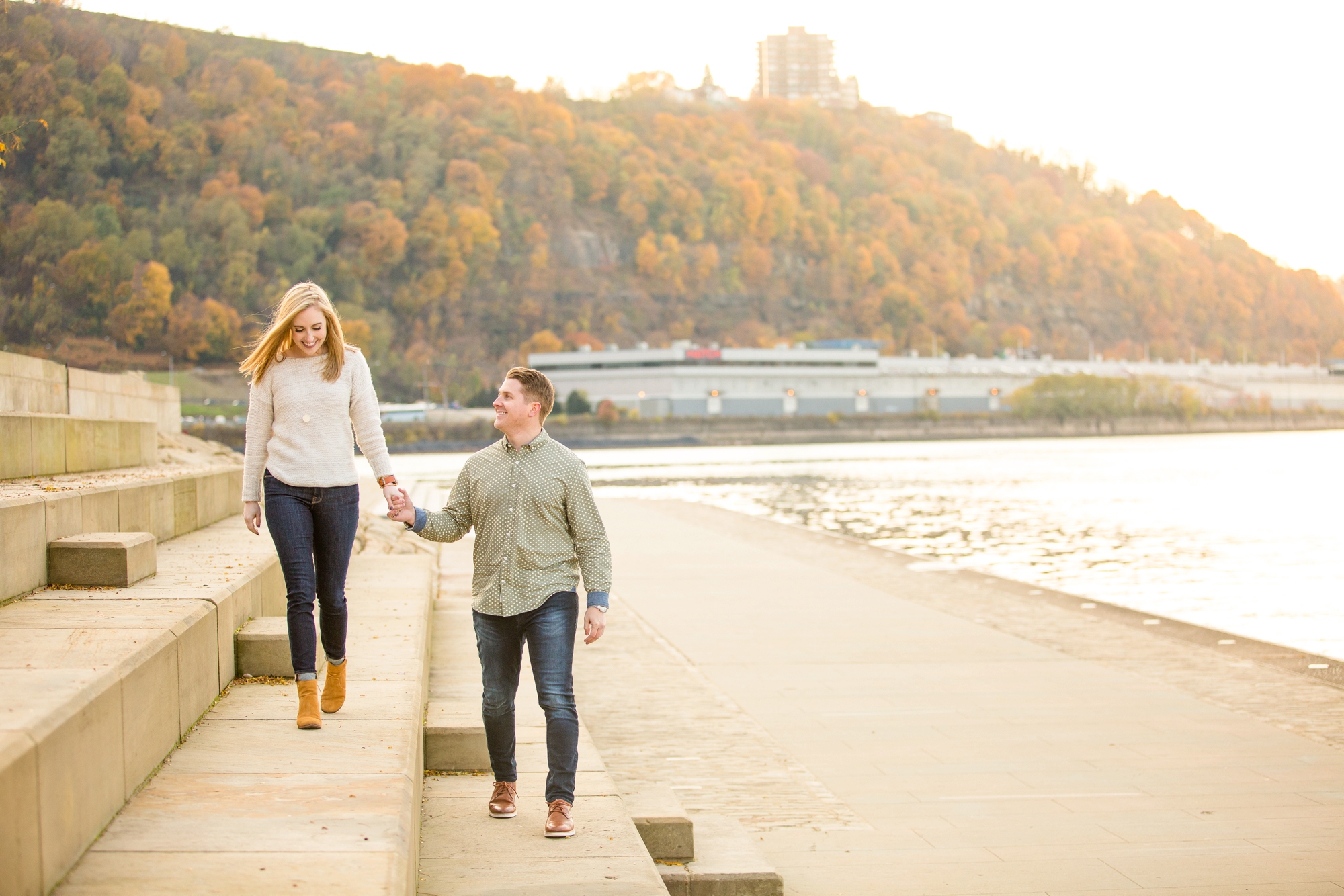 pittsburgh wedding photographer, pittsburgh engagement photos, best spot in pittsburgh for photo shoot, highland park engagement pictures, point state park engagement photos