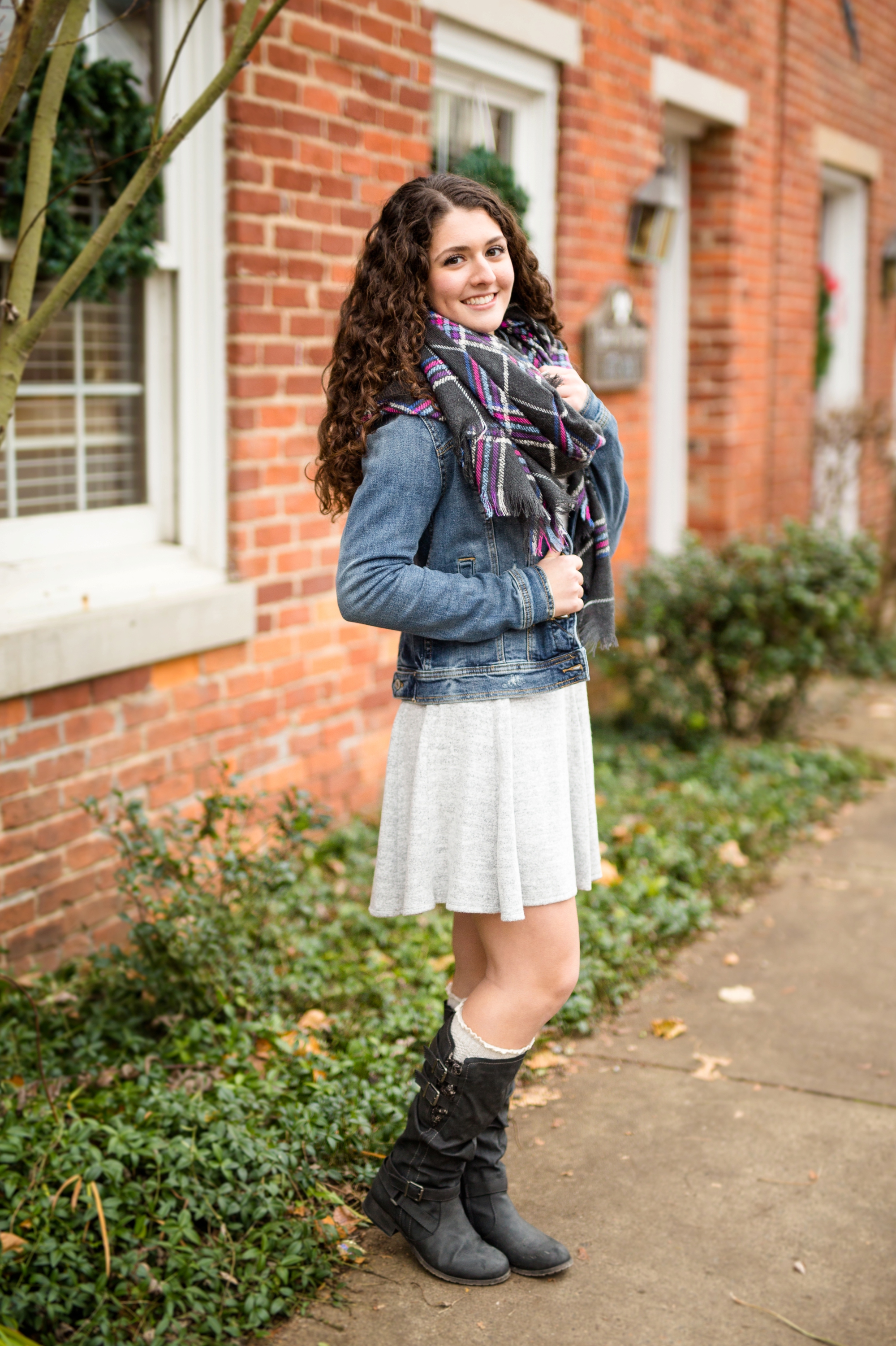  A blanket scarf and a jacket not only look adorable, but have you ever worn a blanket scarf?! They are SO WARM! 