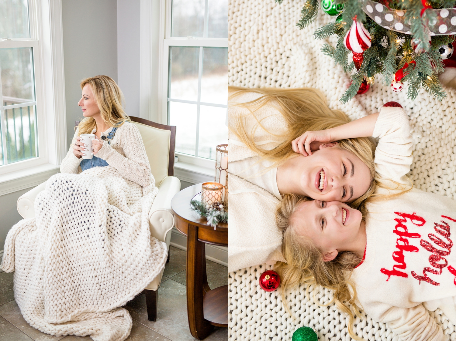  A few photos taken around Christmas time! Definitely obsessed with that blanket. 