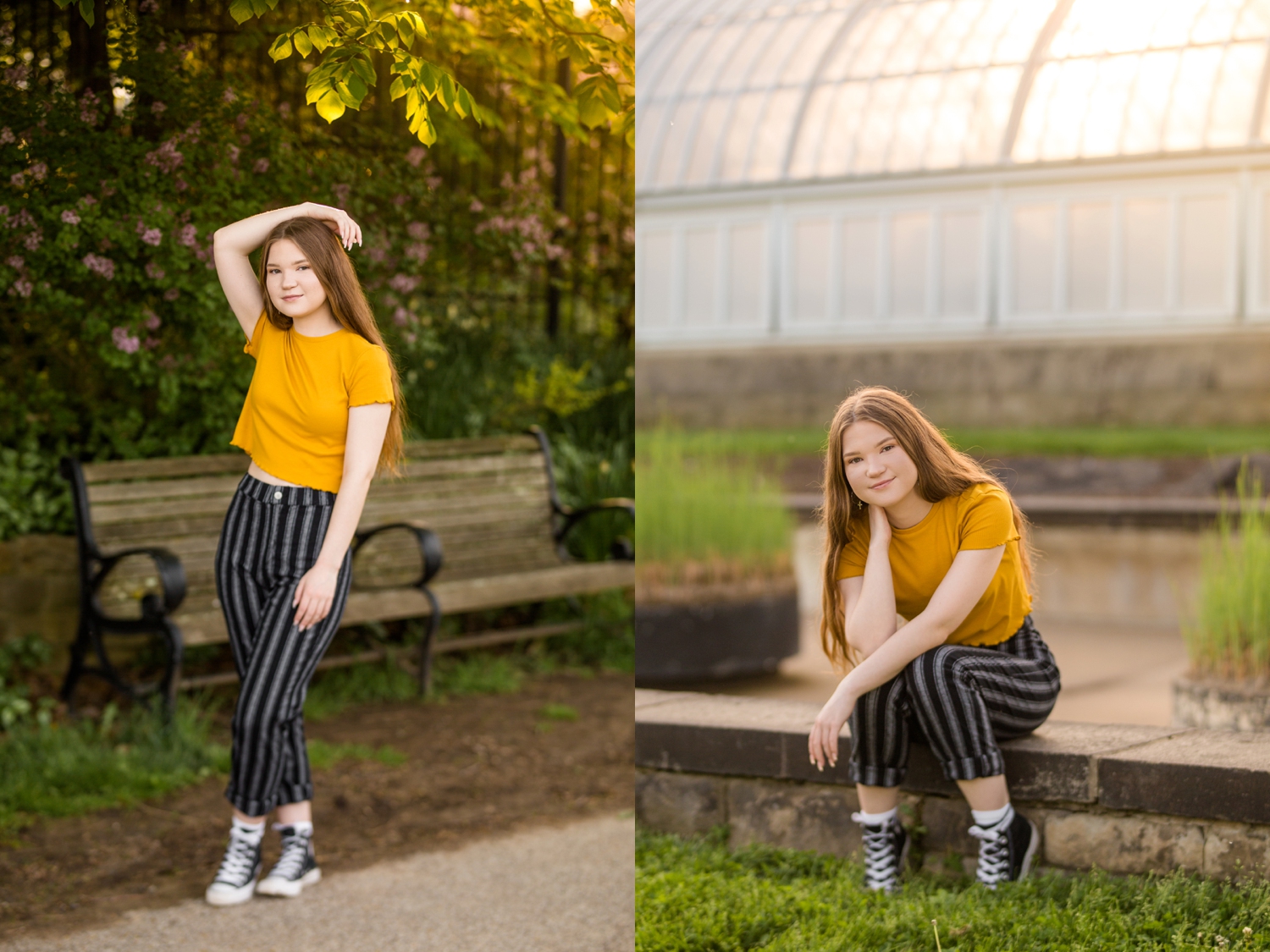 pittsburgh senior photographer, pittsburgh senior pictures, location ideas for senior photos, mellon park senior photos, phipps conservatory senior photos, places for photoshoot in pittsburgh