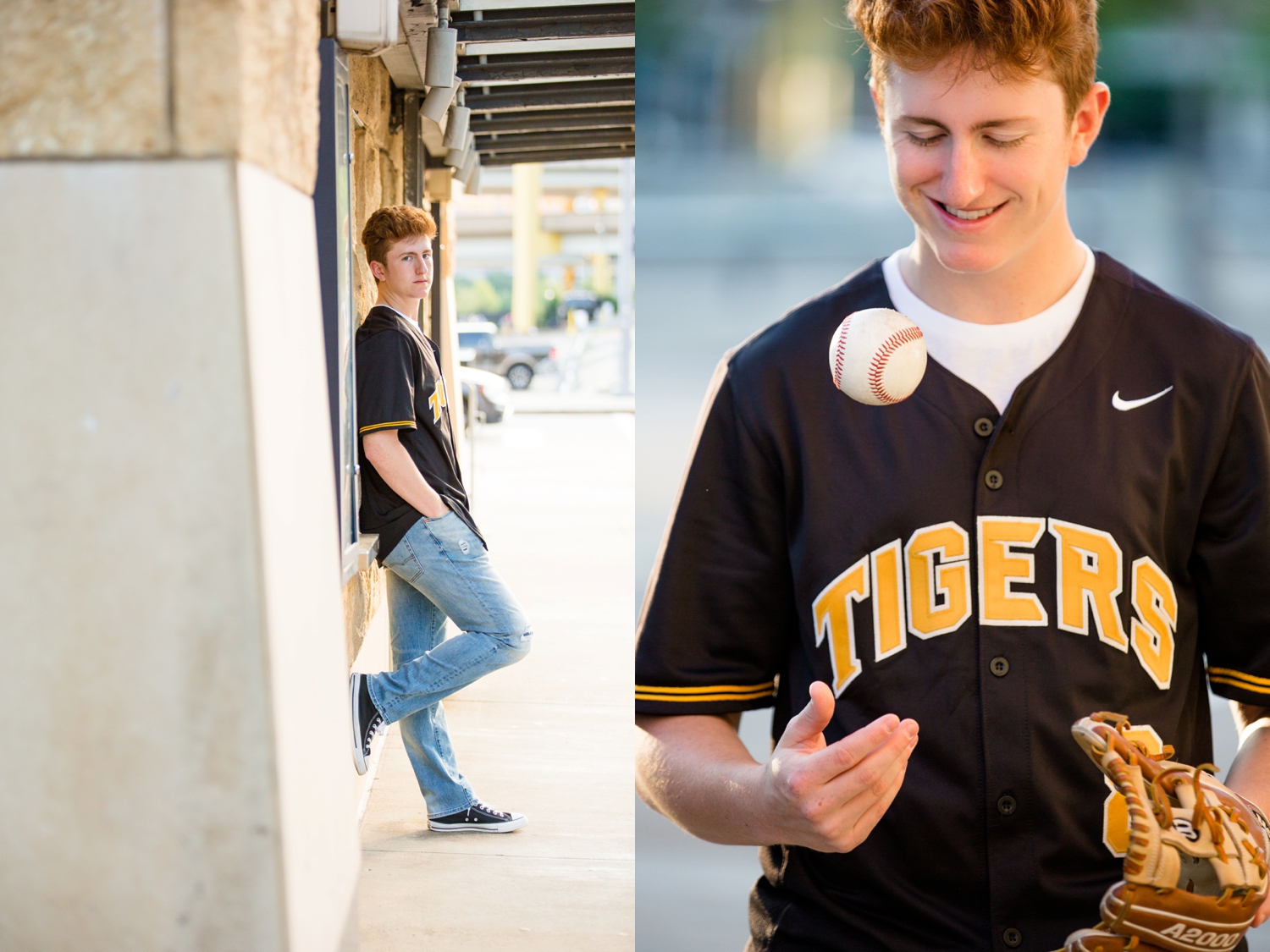 baseball senior photo ideas, pittsburgh senior photographer, locations for photoshoot pittsburgh, north shore senior photos