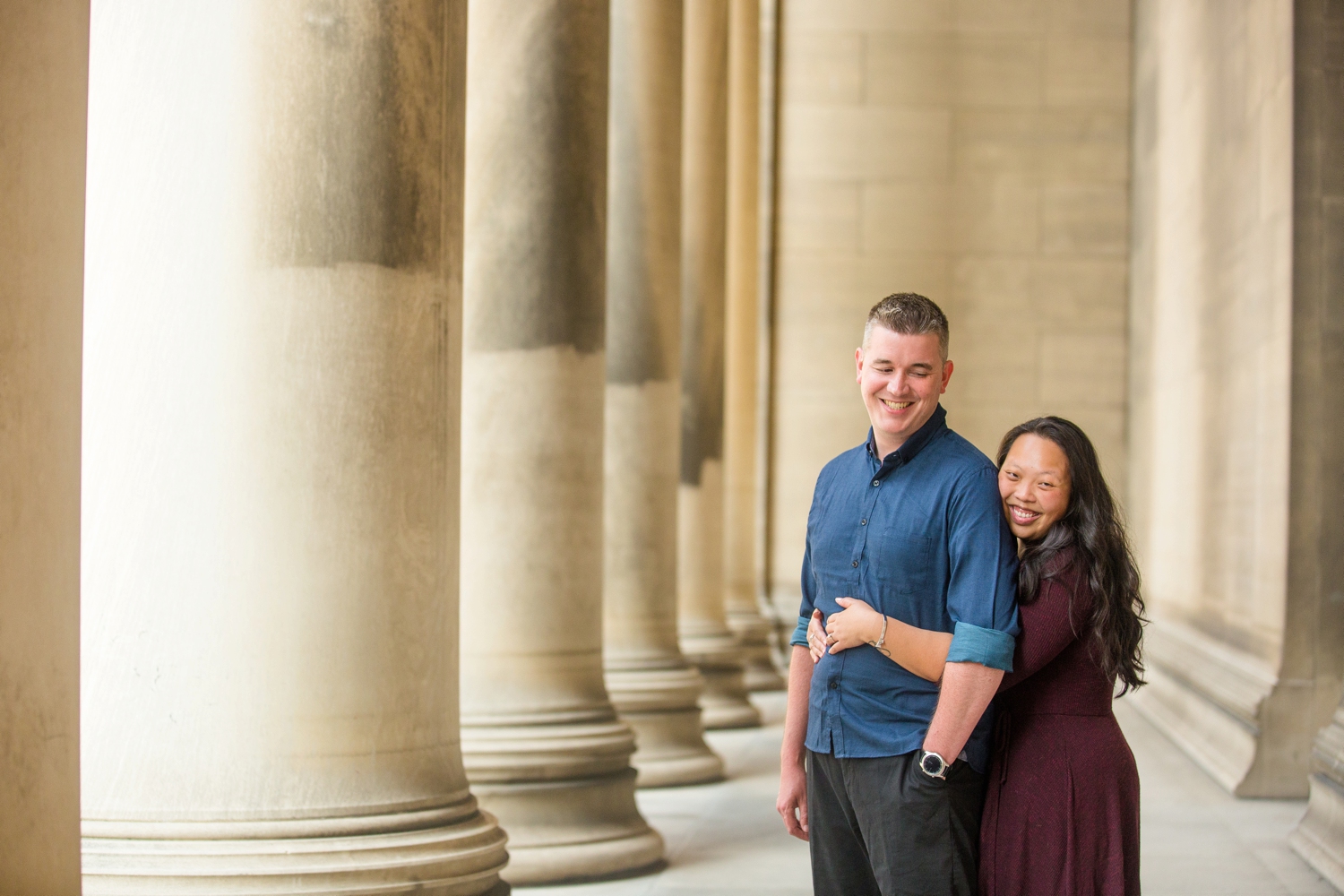 pittsburgh wedding photographer, mellon institute columns wedding photos, mellon park engagement photos, places in pittsburgh for wedding photos