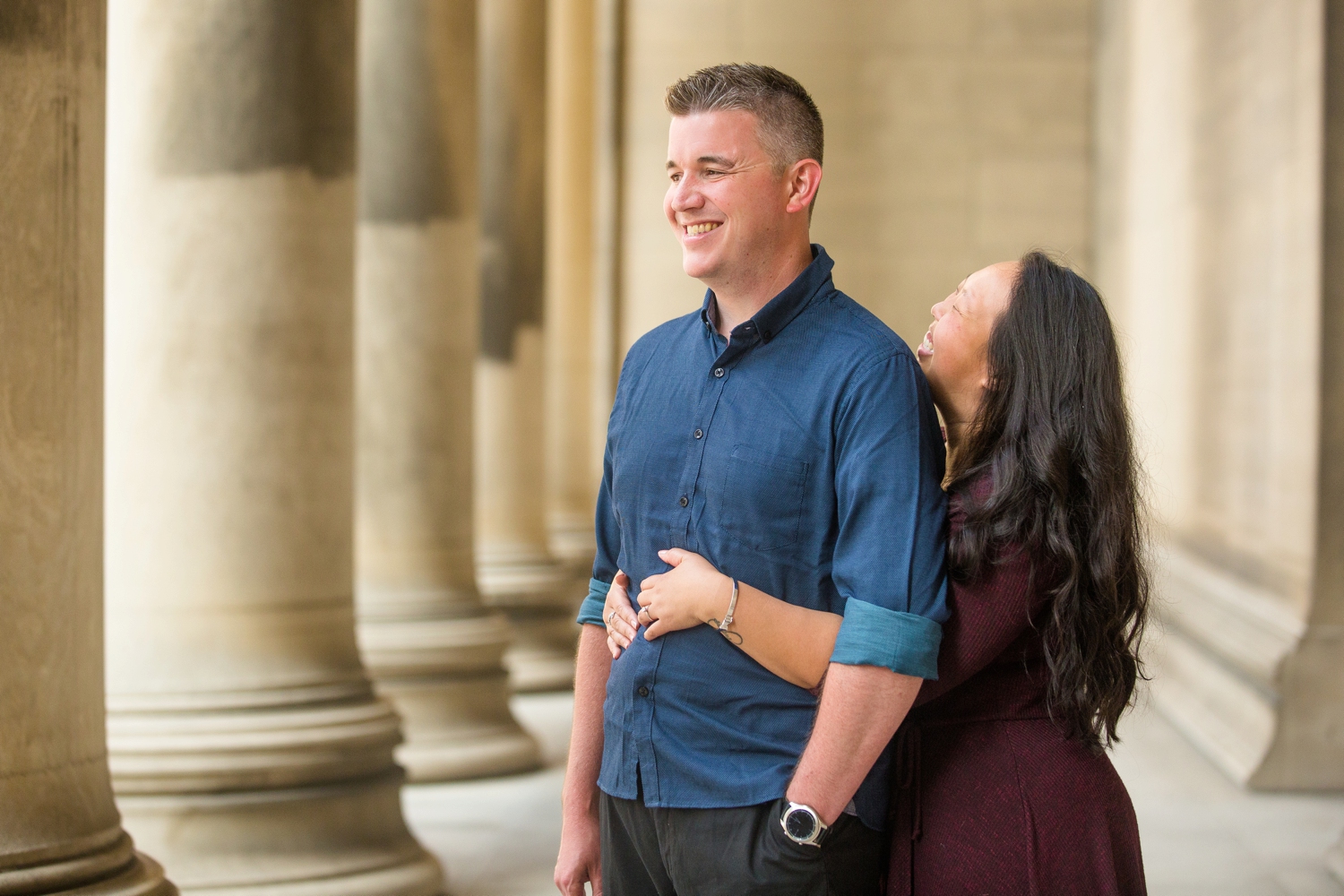 pittsburgh wedding photographer, mellon institute columns wedding photos, mellon park engagement photos, places in pittsburgh for wedding photos