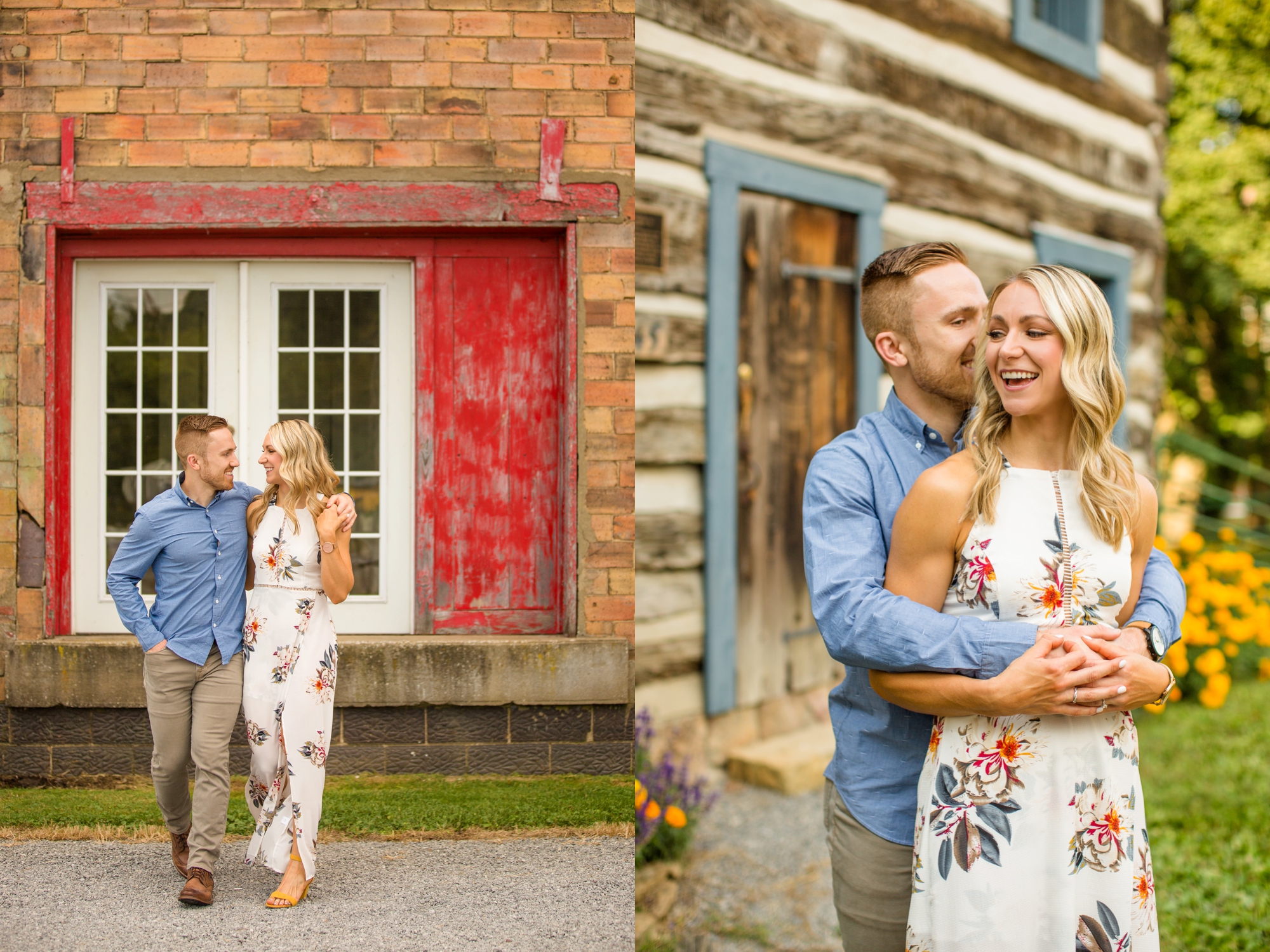 pittsburgh engagement photographer, pittsburgh wedding photographer, soergels orchard engagement photos, fall engagement session ideas, historic harmony engagement photos