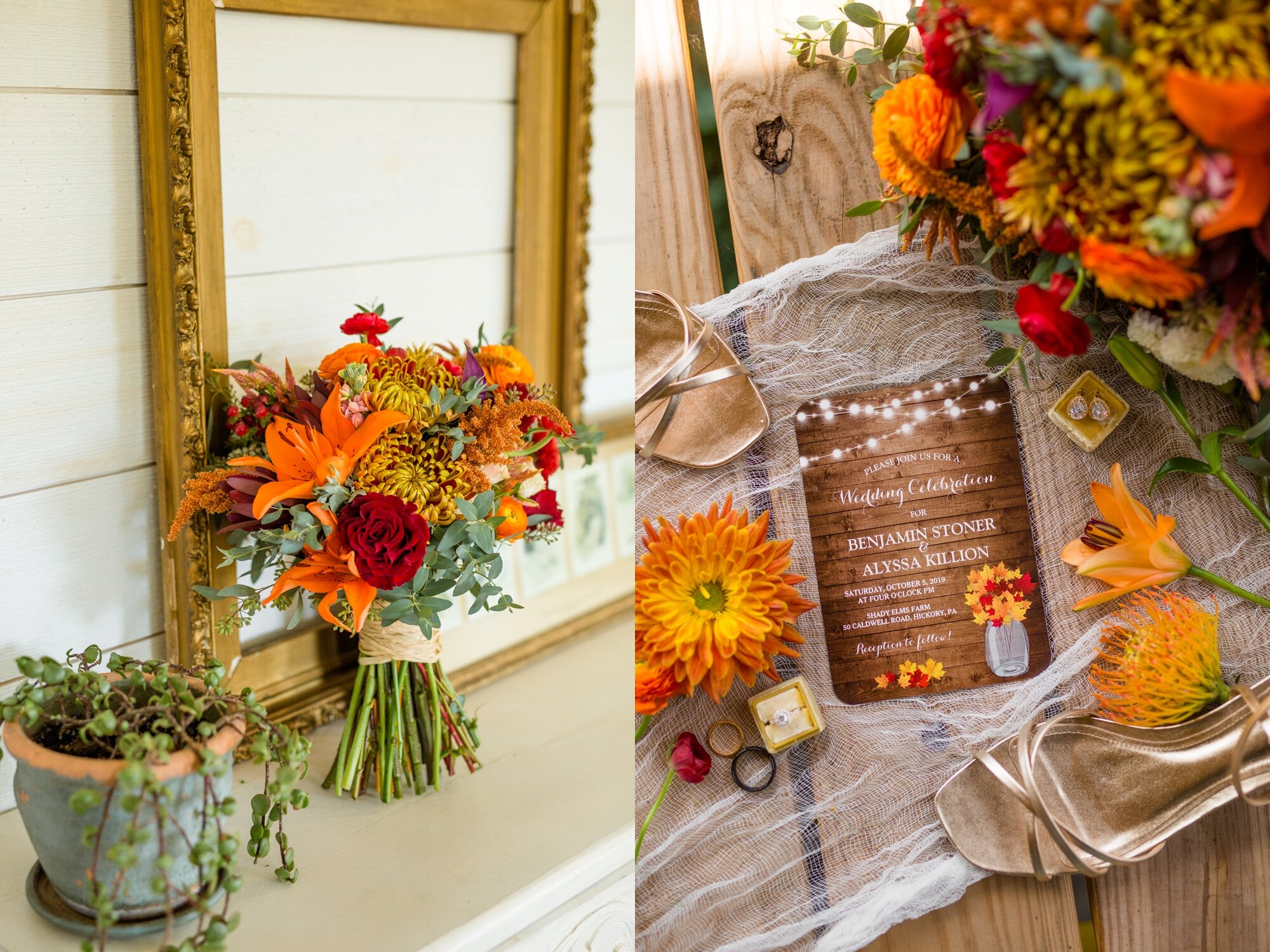  Bright and colorful weddings are always some of my favorites! Alyssa and Ben had THE most beautiful details. Bouquet is by Shady Elms Farm! 