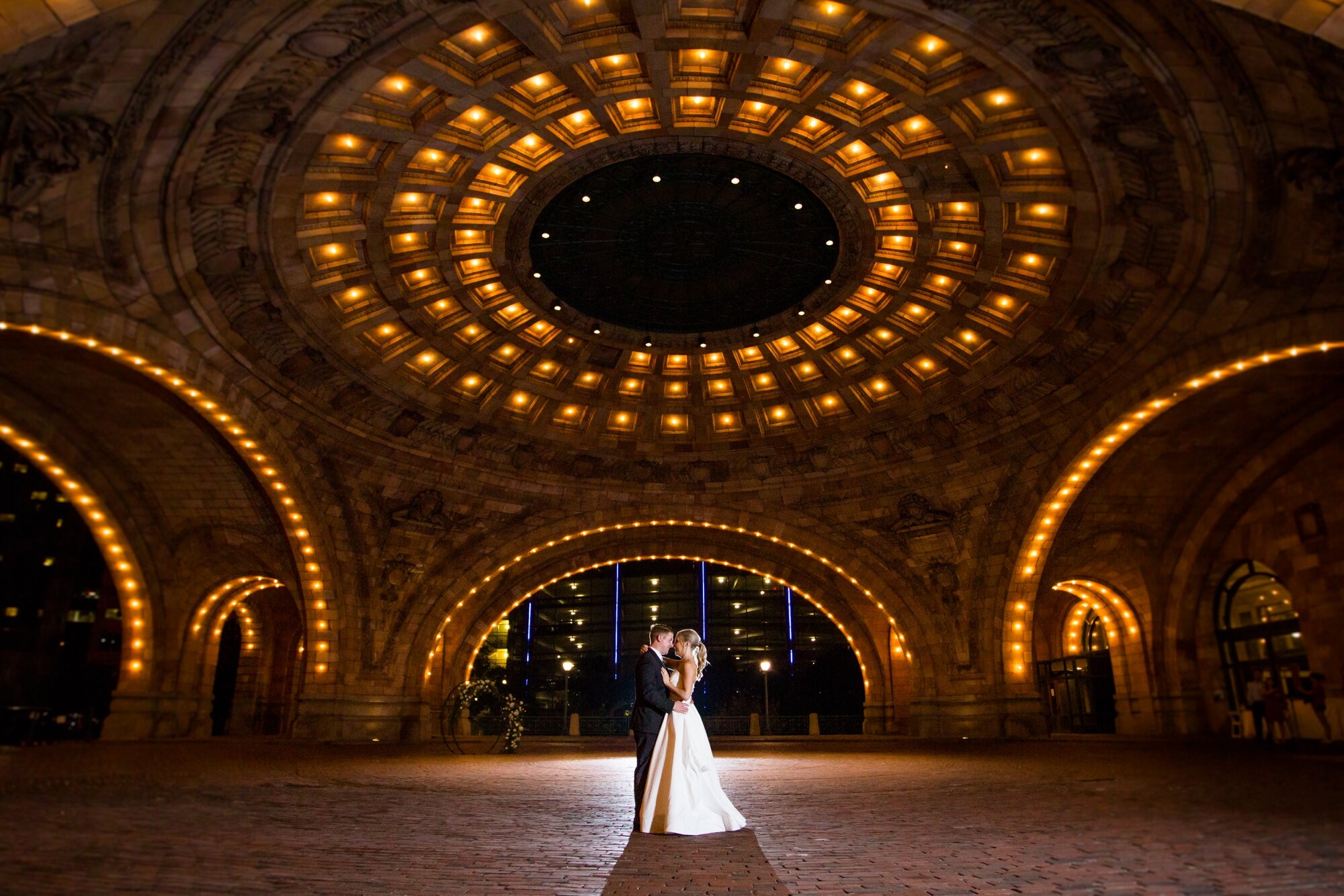  This shot is a MUST if you have a wedding at the Pennsylvanian! So thankful that these two made this a priority! 