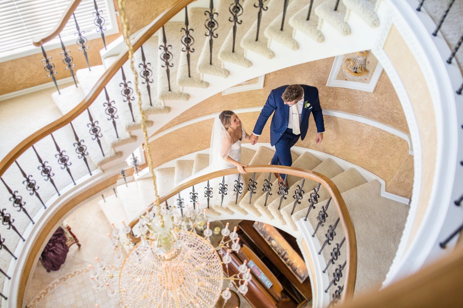  The Grand Estate at Hidden Acres has THE most picturesque staircase!  