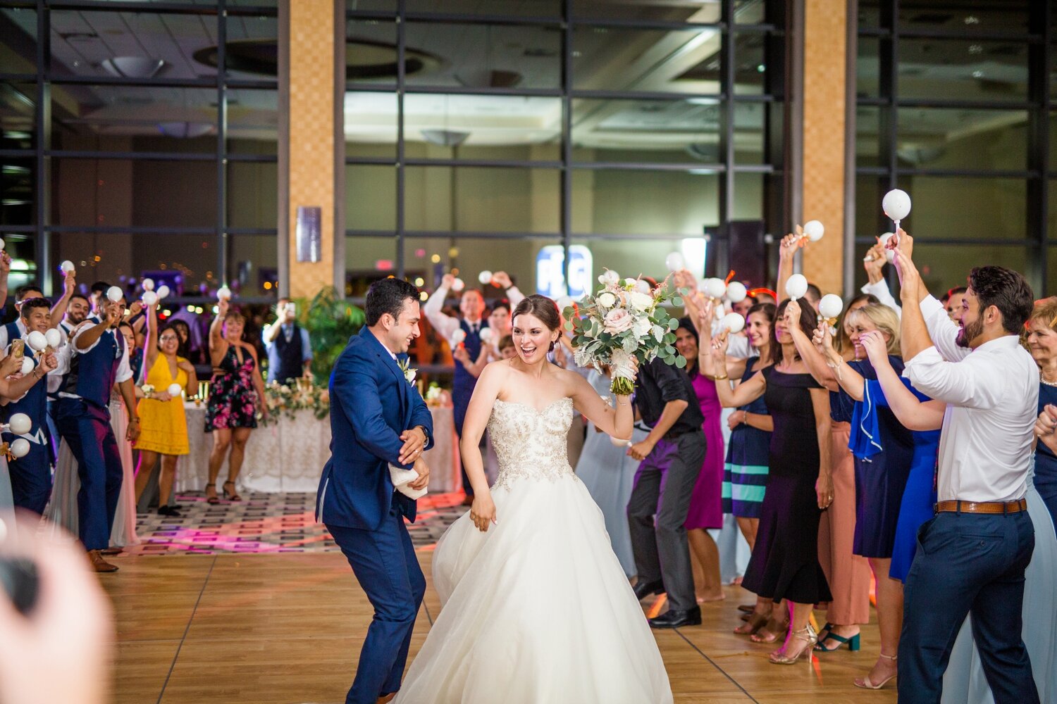  One of the most fun exits from any reception ever! 