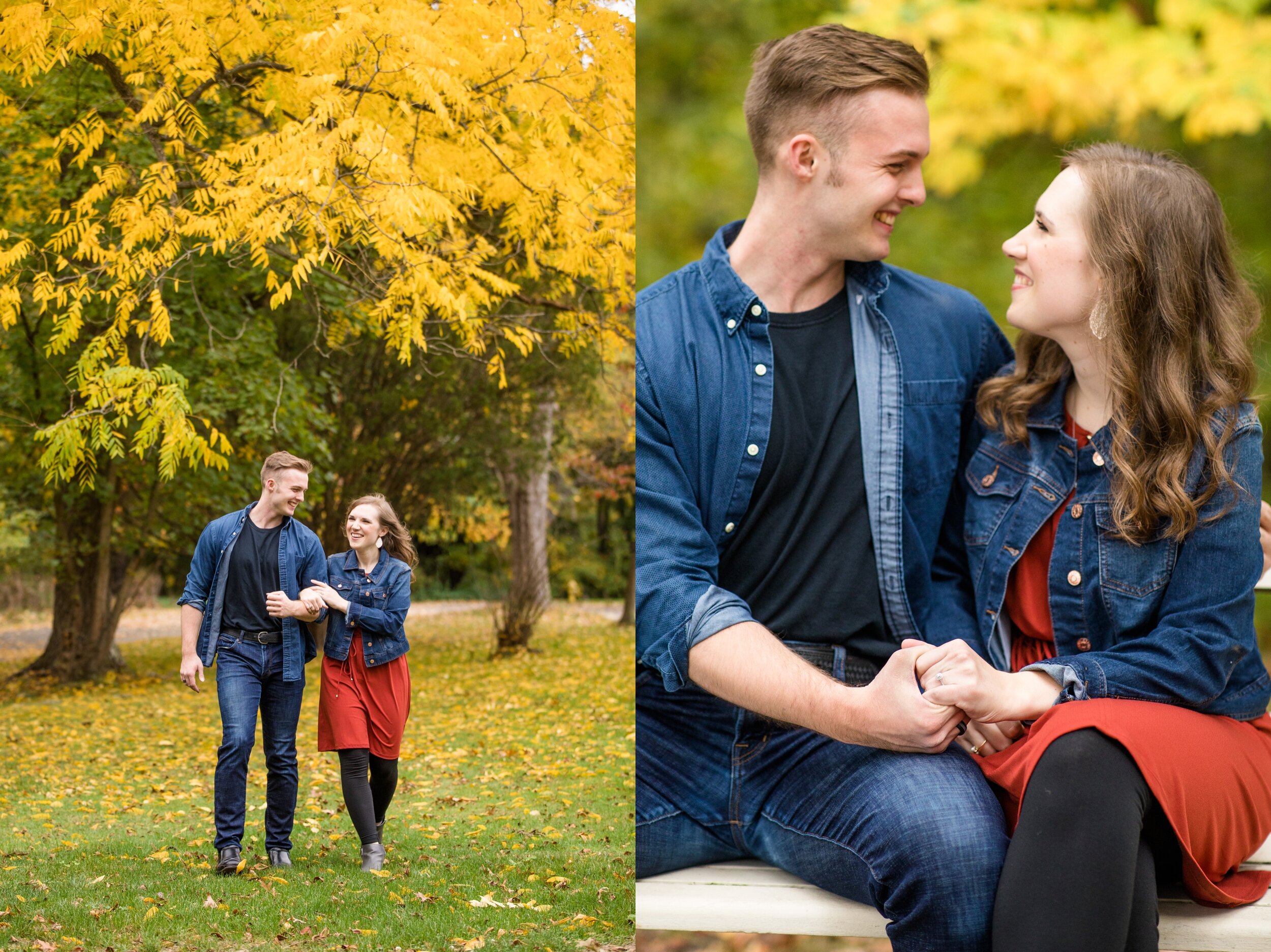 pittsburgh engagement photographer,  ewing park engagement photos, pittsburgh wedding photographer, what to wear for fall engagement photos