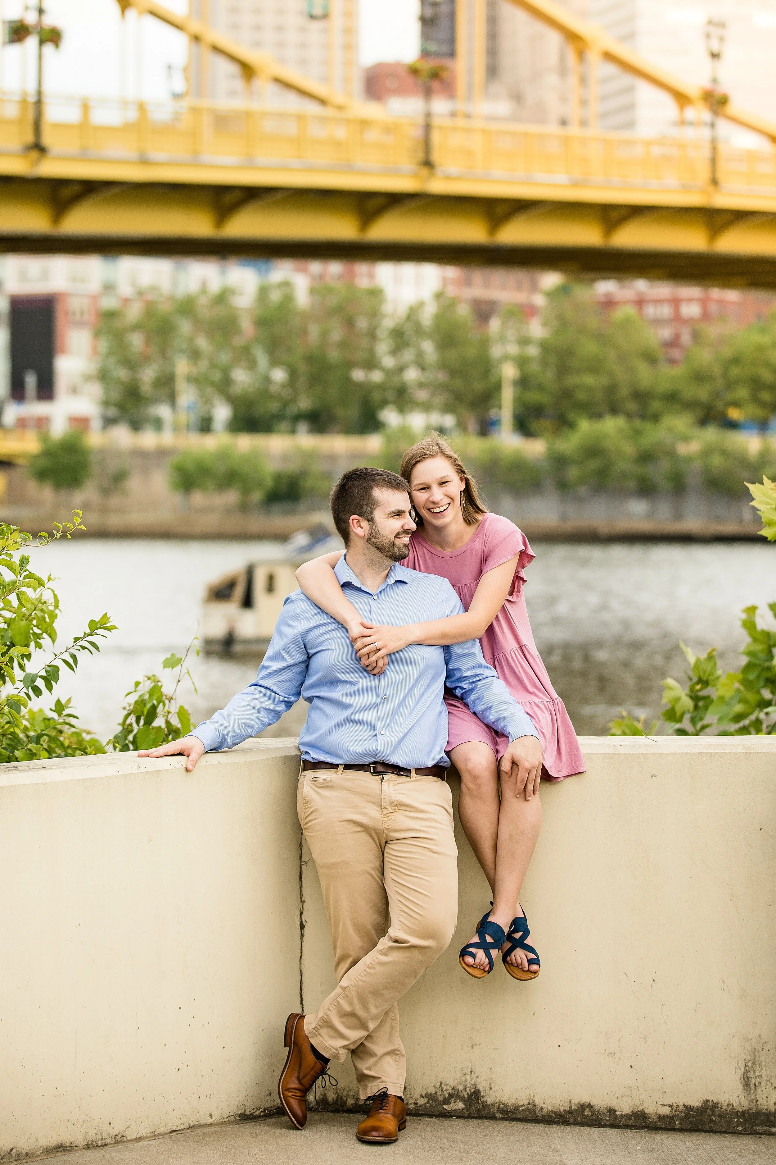 pittsburgh engagement photos, pittsburgh engagement photographer, north shore engagement photos, downtown pittsburgh engagement pictures, pittsburgh wedding photographer