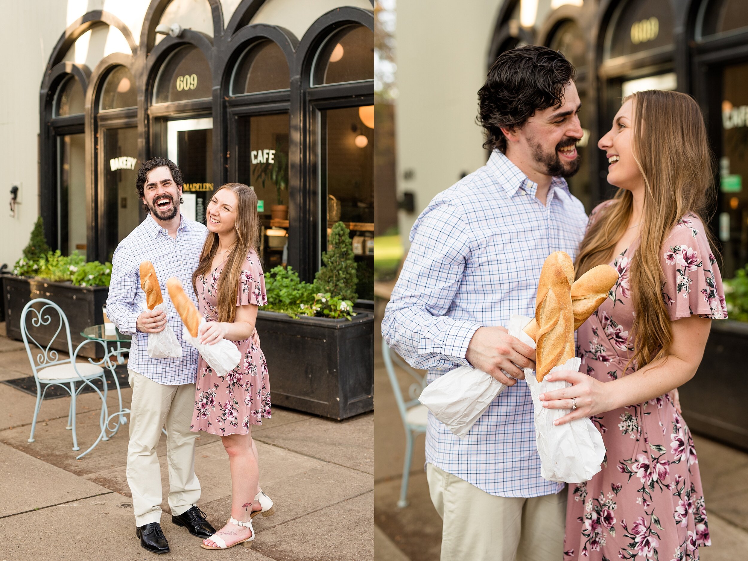 biddles escape pittsburgh, coffee shop engagement photos, madeleine bakery and bistro pittsburgh, pittsburgh engagement photographer