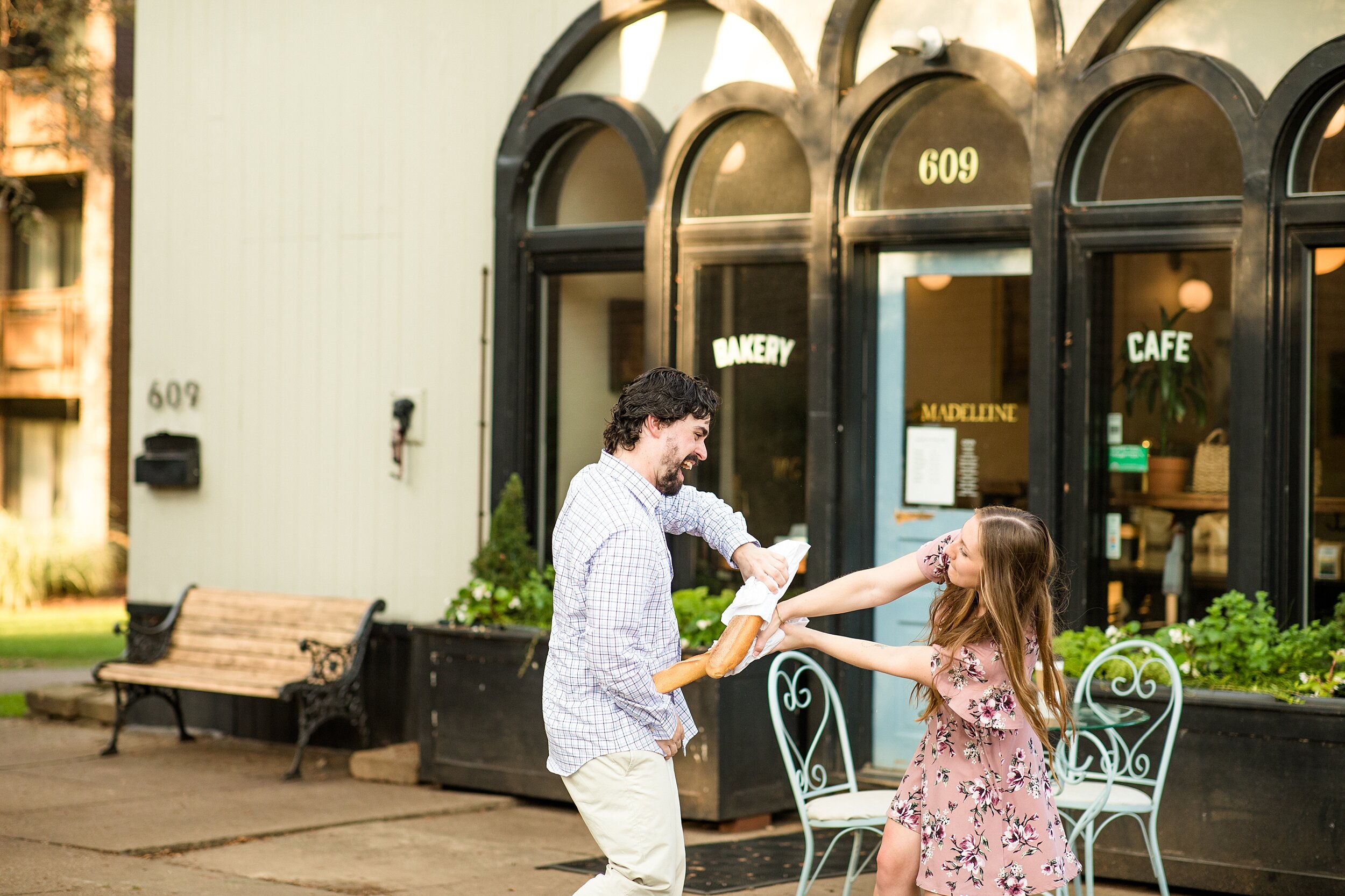 biddles escape pittsburgh, coffee shop engagement photos, madeleine bakery and bistro pittsburgh, pittsburgh engagement photographer