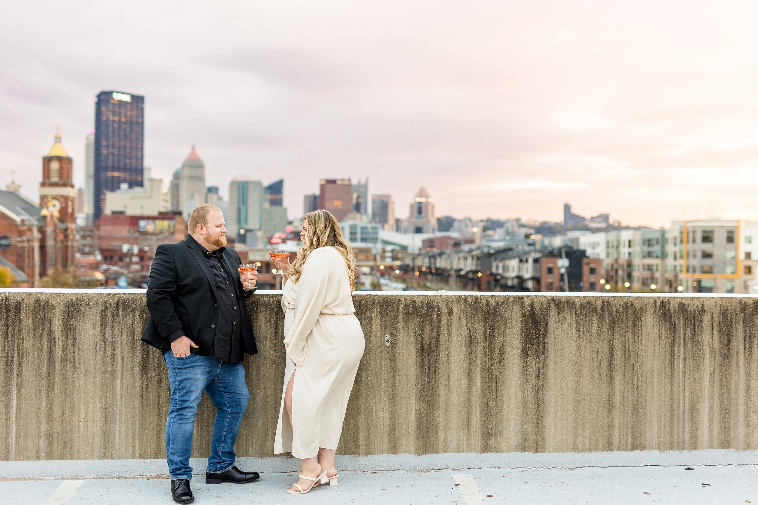 pittsburgh engagement photos, point state park engagement photos, north shore engagement photos, pittsburgh bridge engagement photos, strip district engagement photos