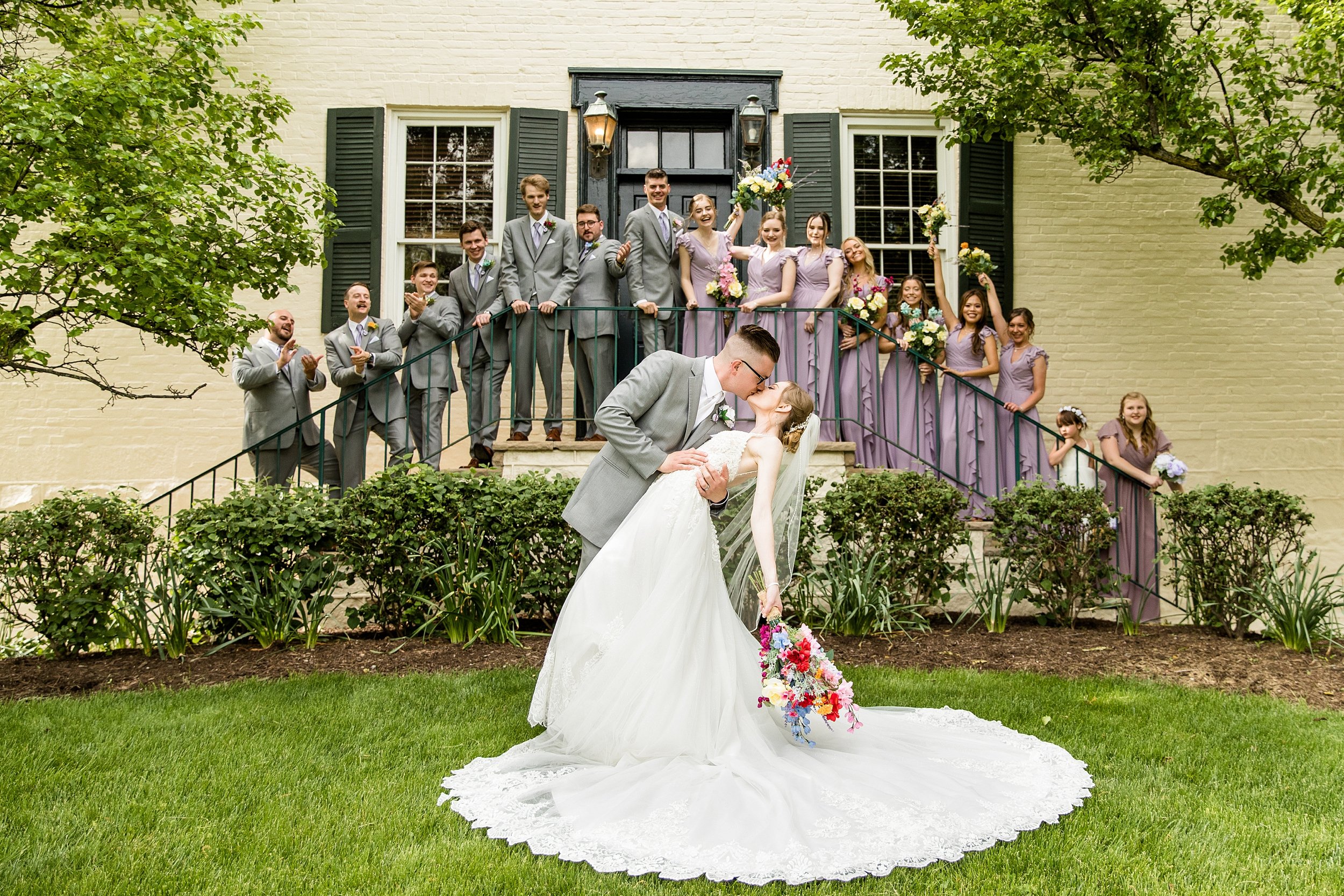  Possibly one of my favorite bridal party photos of the whole year! 