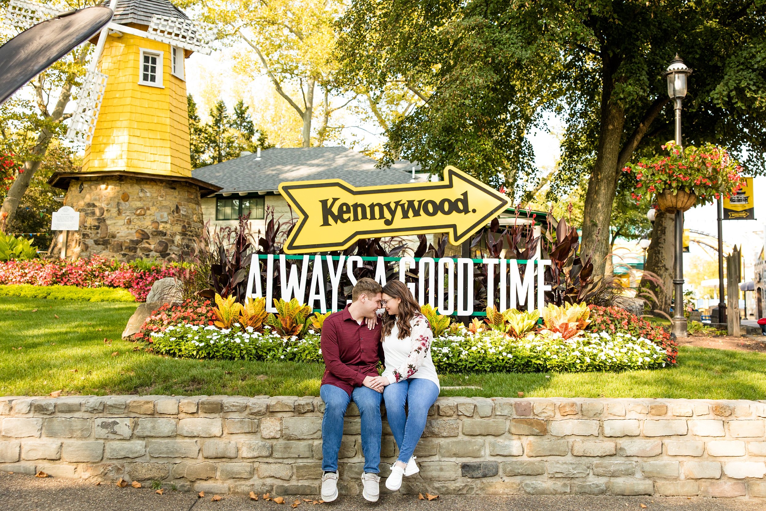  Walking around Kennywood with these two was a huge highlight from this year! They met here, so it made the perfect backdrop for their engagement session! 