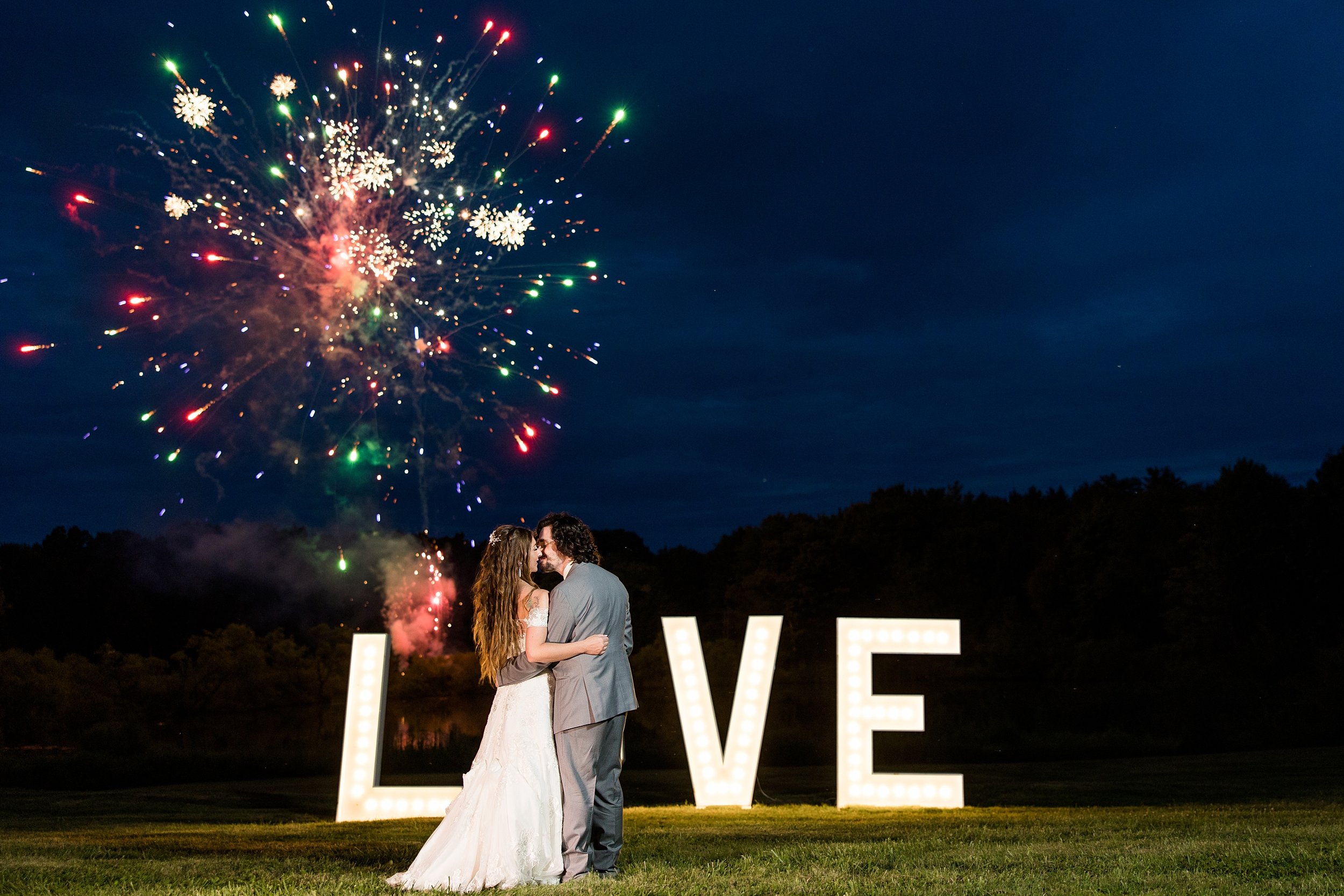  Firework photos have always been a bit tricky for me. I love how these ones turned out! And that “Love” sign?! Adorable! 