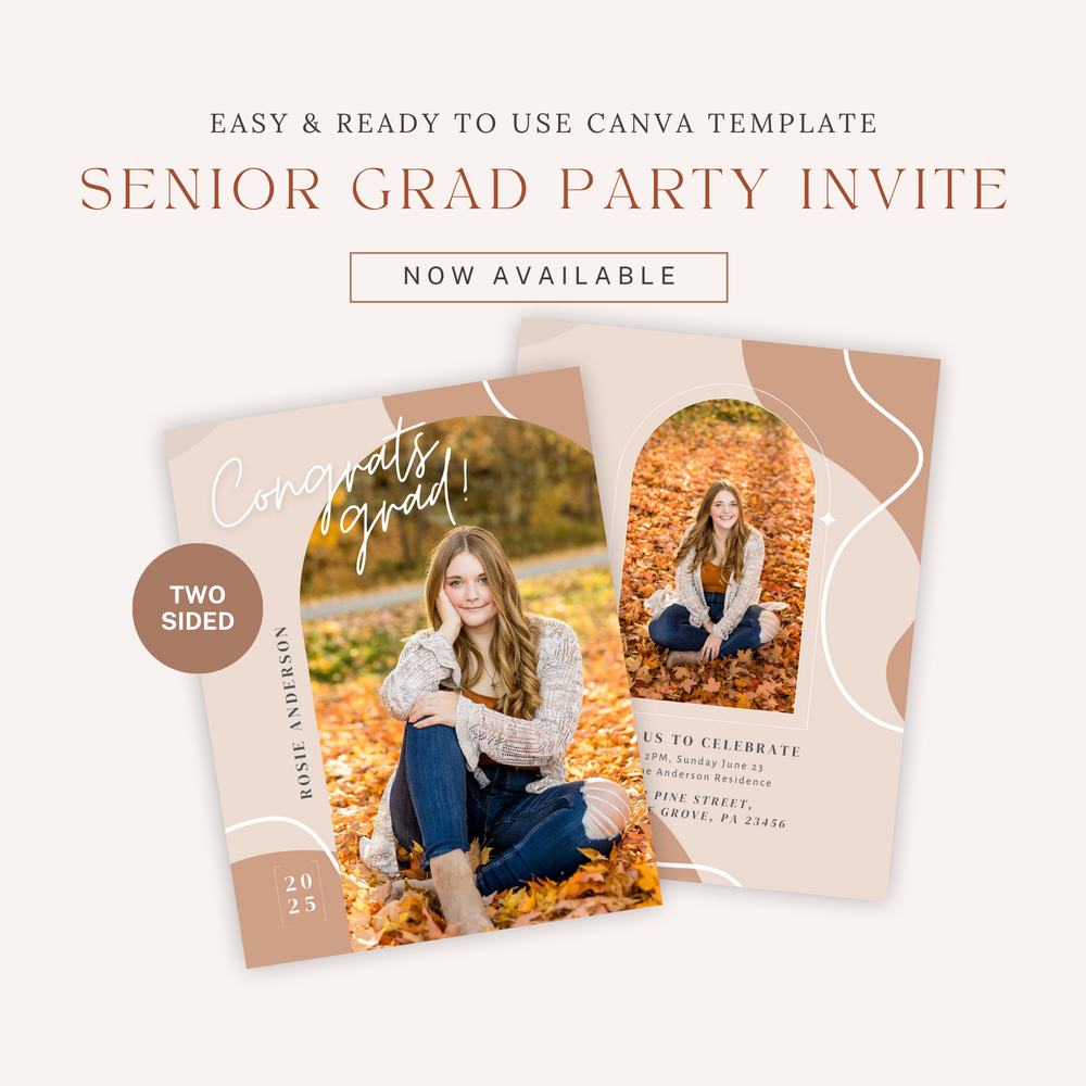 senior grad card templates Custom Graduation Senior class of 2021 Card Template DIY
