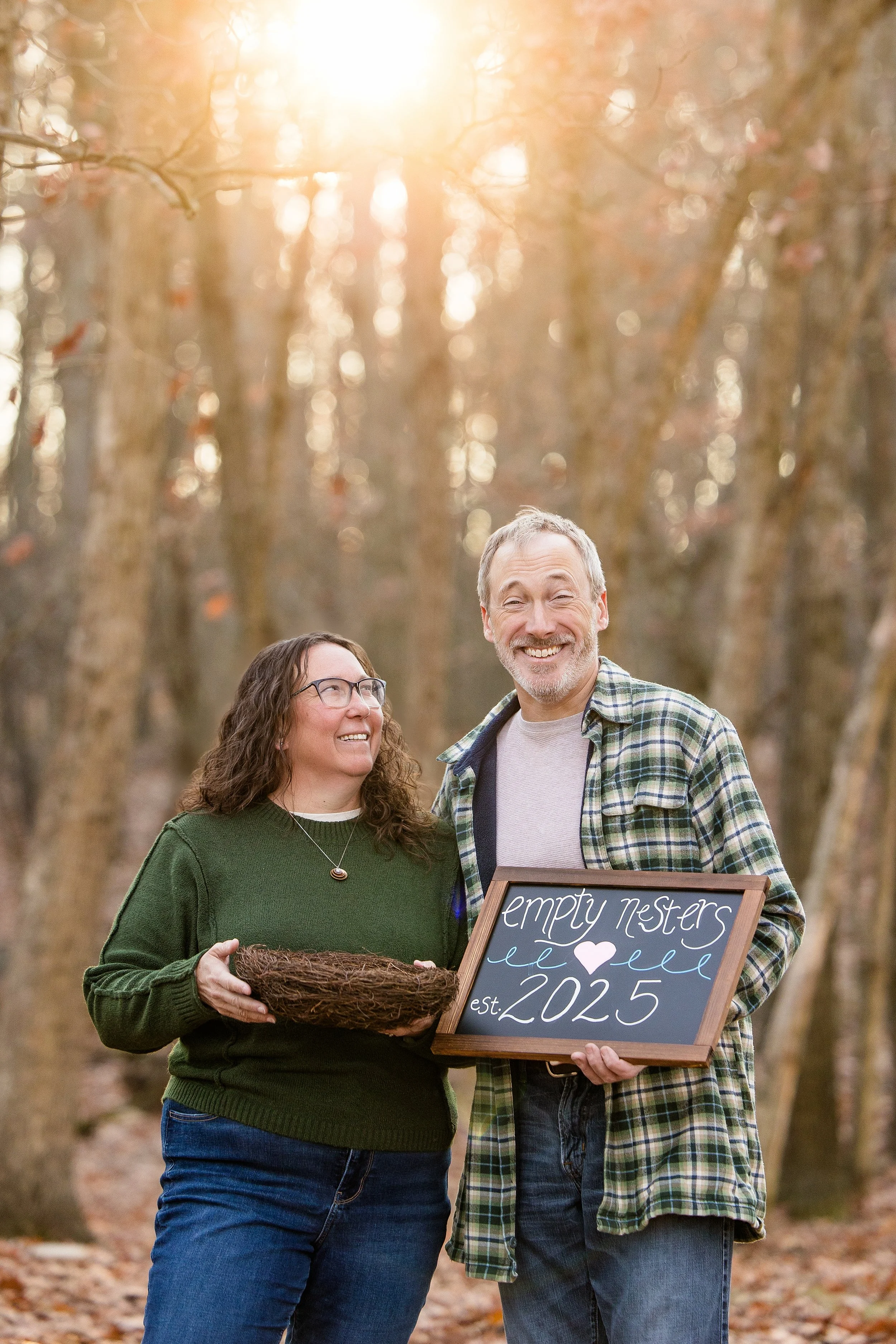 Empty Nester Christmas Photo Session Idea