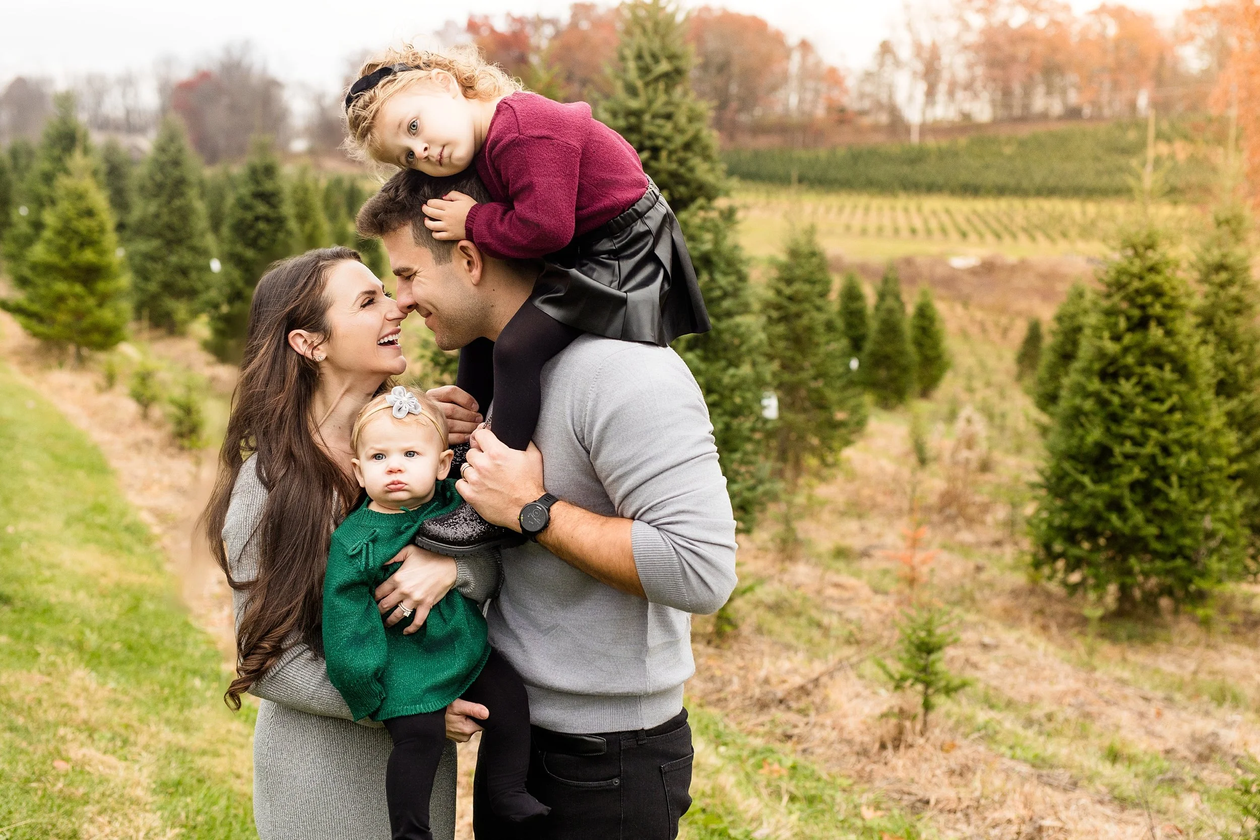 Christmas Tree Farm Mini Photo Sessions at Grupp's Christmas Tree Farm