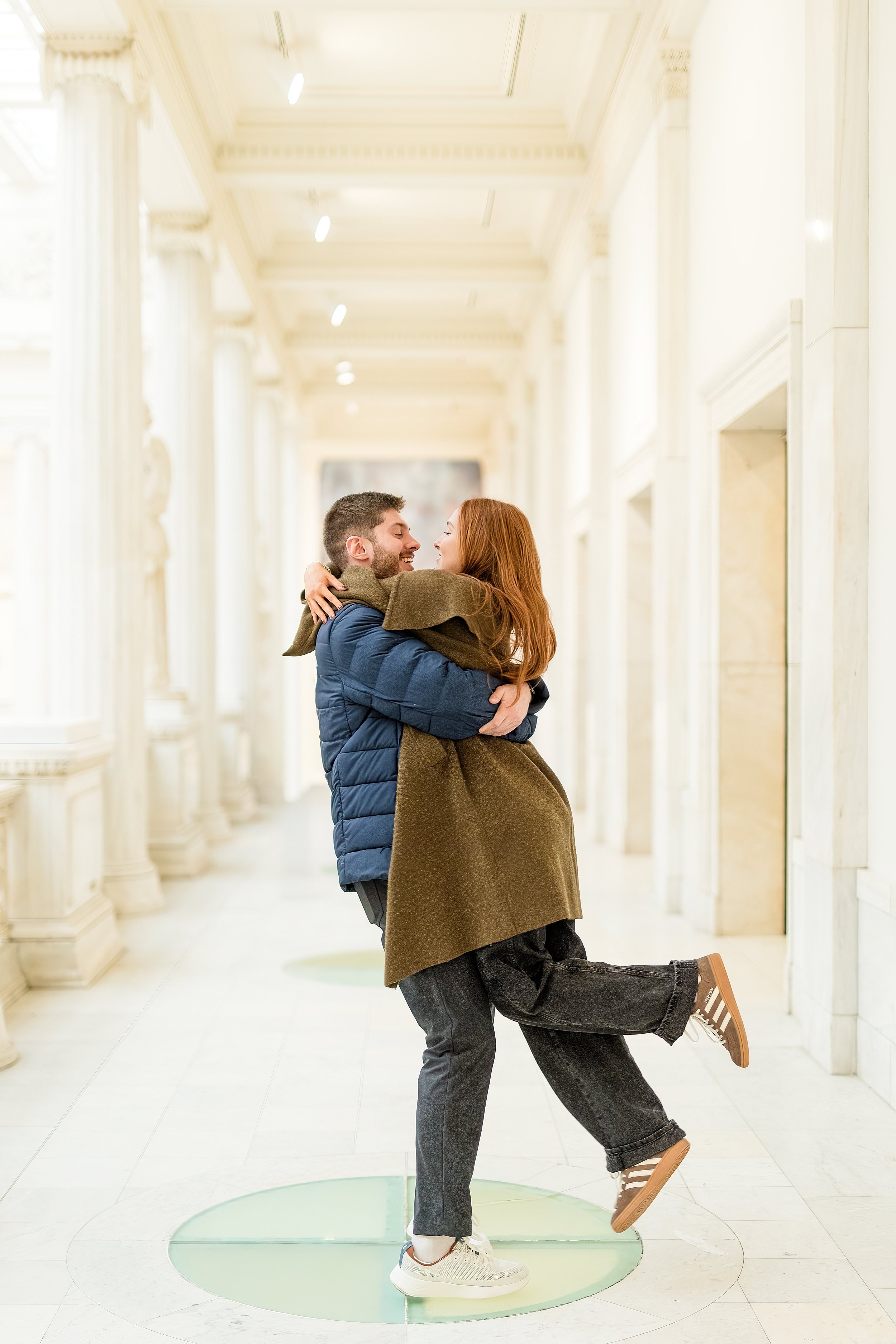 carnegie museum of history pittsburgh surprise proposal photos, locations for surprise proposal pittsburgh, hall of architecture, hall of sculpture, grand staircase