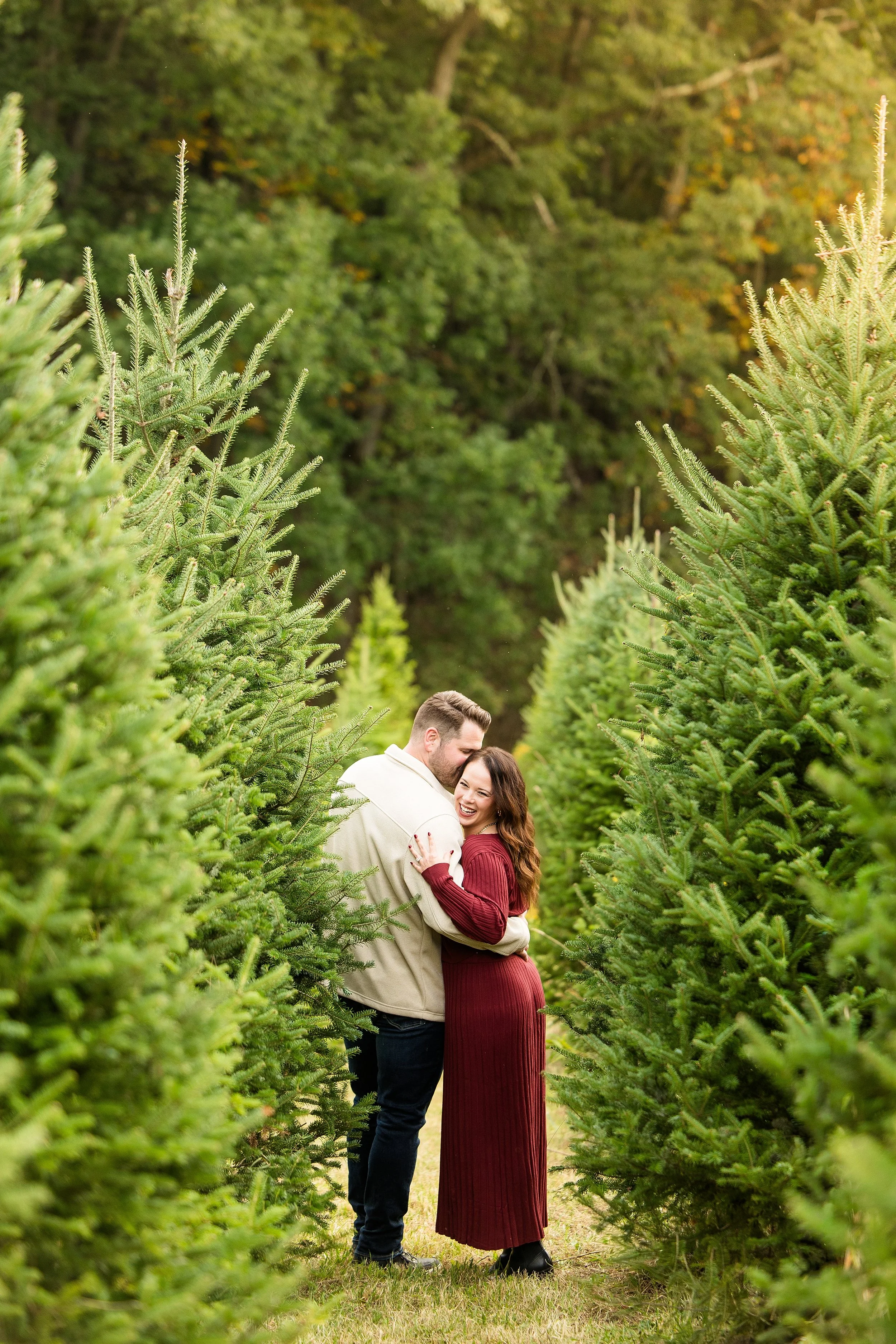 pittsburgh engagement photographer, christmas tree farm pictures pittsburgh, cranberry township photographer, zelienople photographer