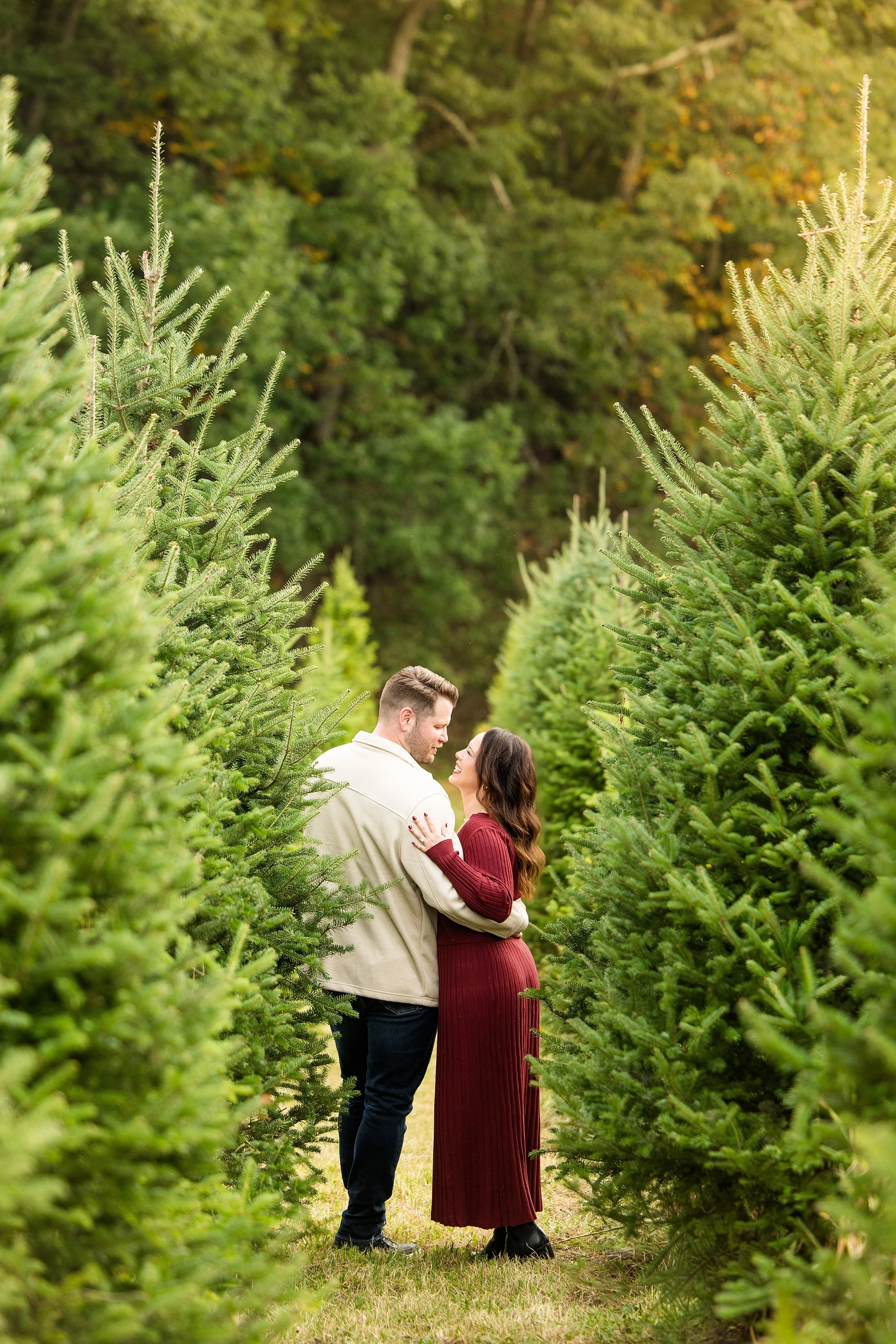pittsburgh engagement photographer, christmas tree farm pictures pittsburgh, cranberry township photographer, zelienople photographer