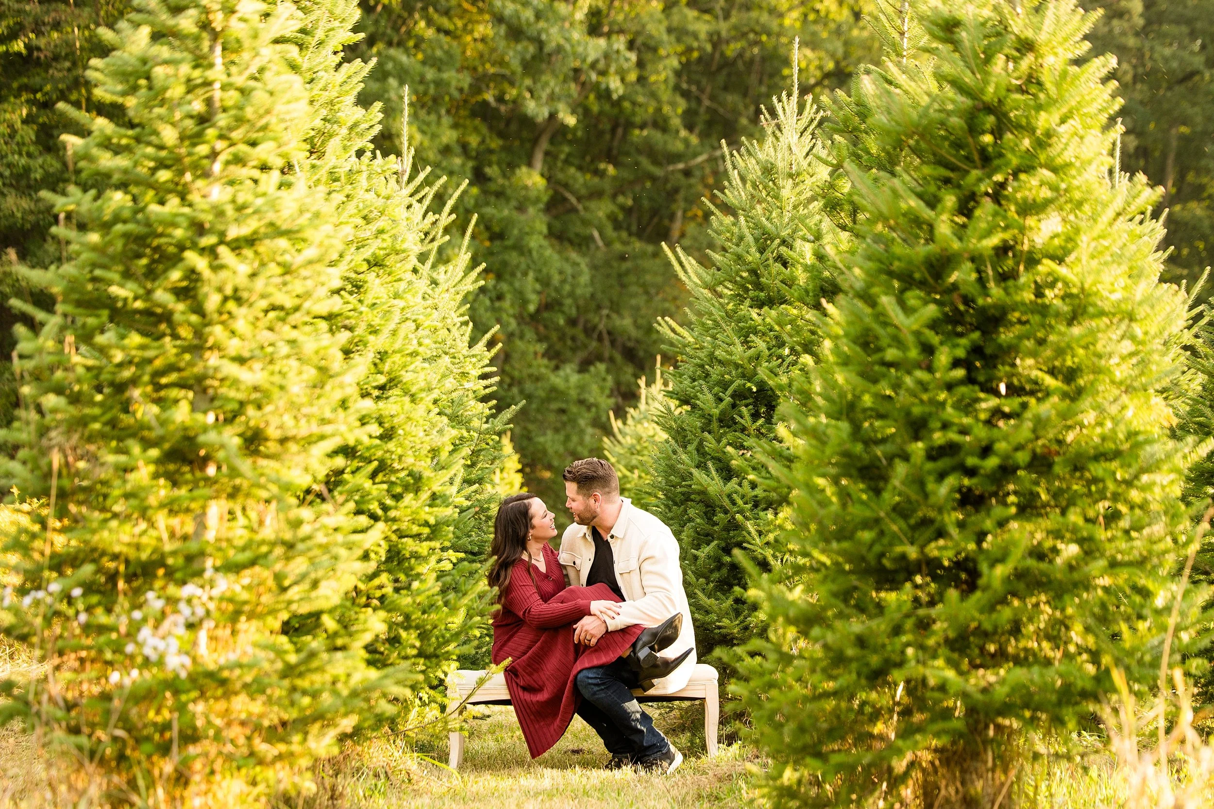 pittsburgh engagement photographer, christmas tree farm pictures pittsburgh, cranberry township photographer, zelienople photographer