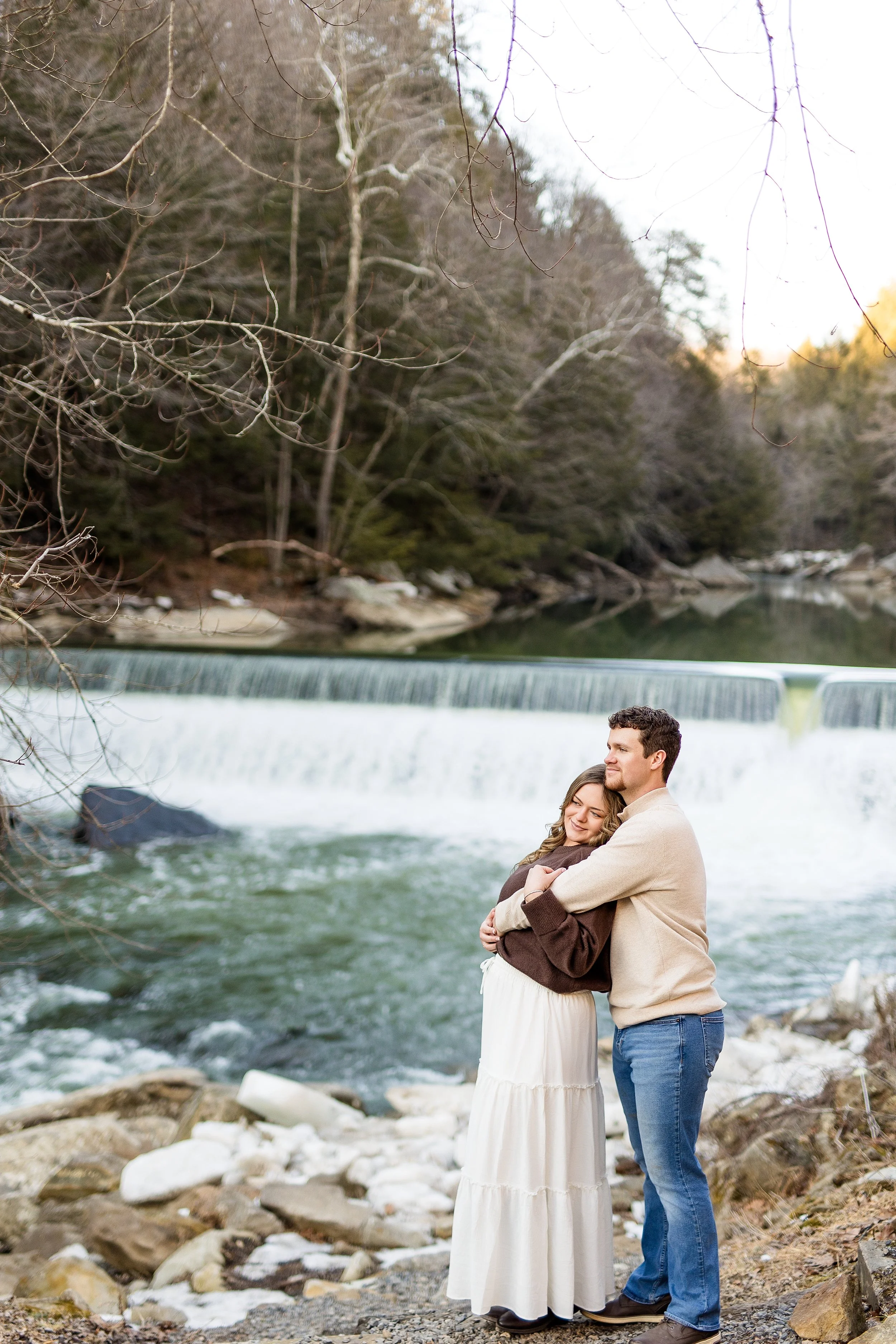 mcconnells mill engagement photos, pittsburgh engagement photographer, locations for engagement photos pittsburgh