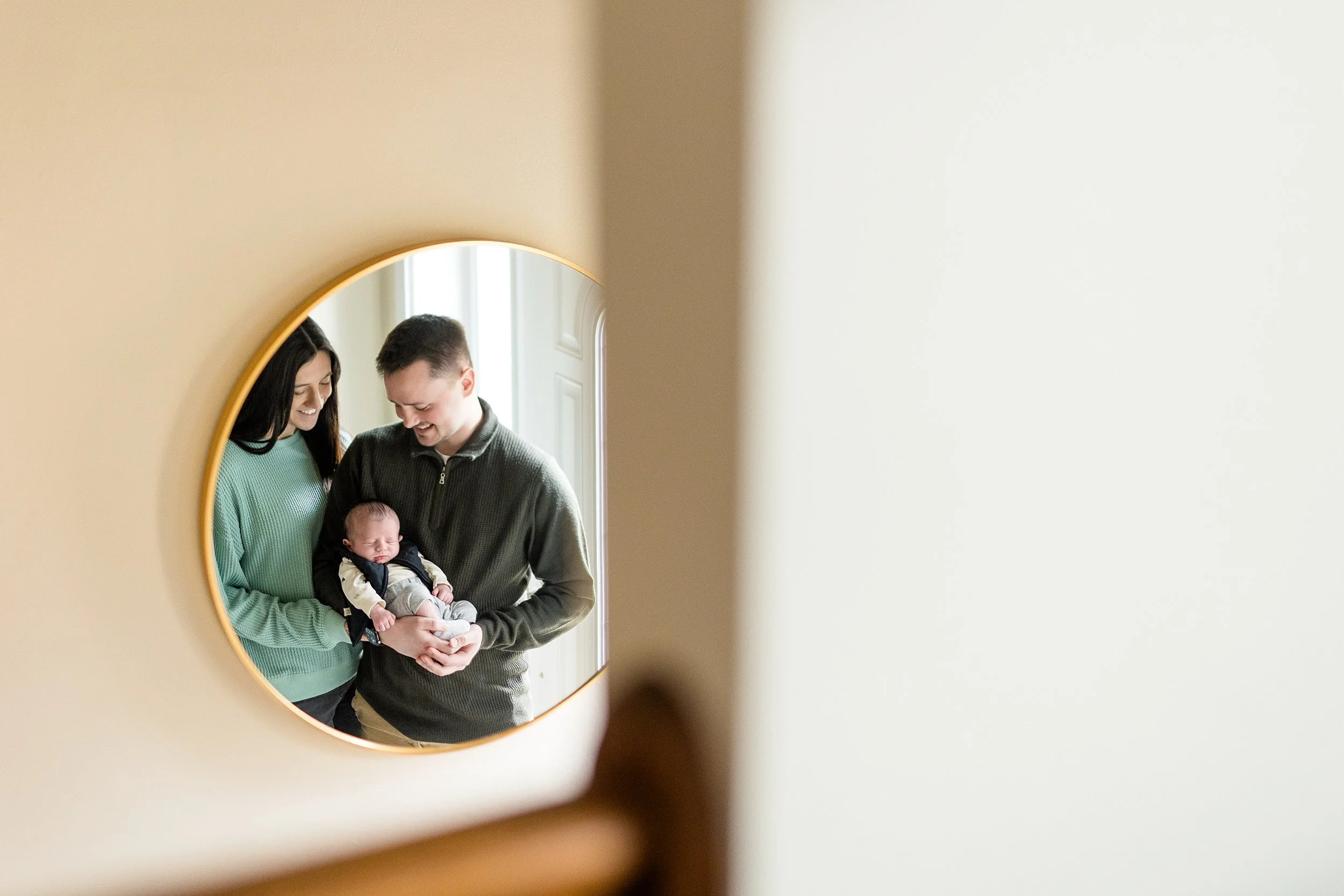 Bethel Park Lifestyle Newborn Family Photos