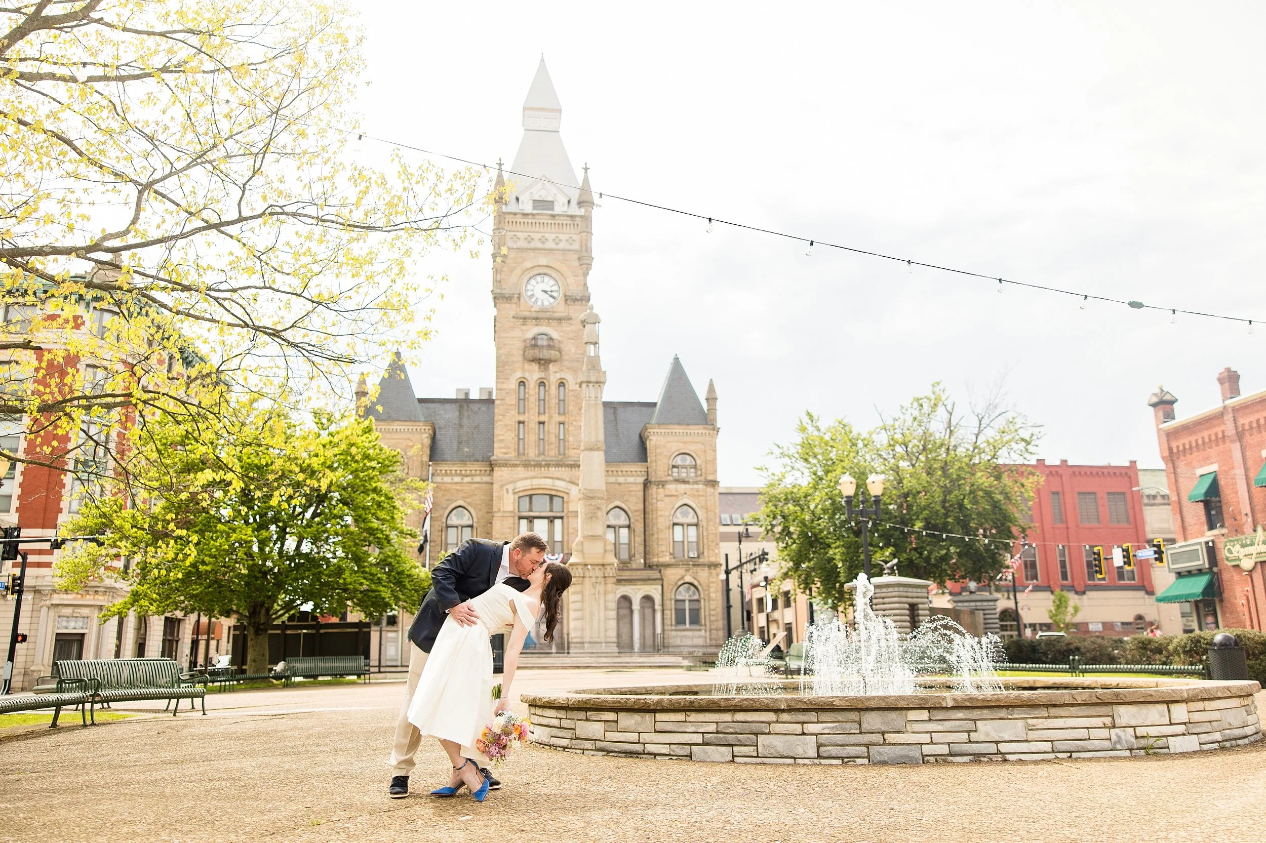 butler county courthouse elopement, butler county courthouse wedding pictures, zelienople wedding pictures, historic harmony wedding photos