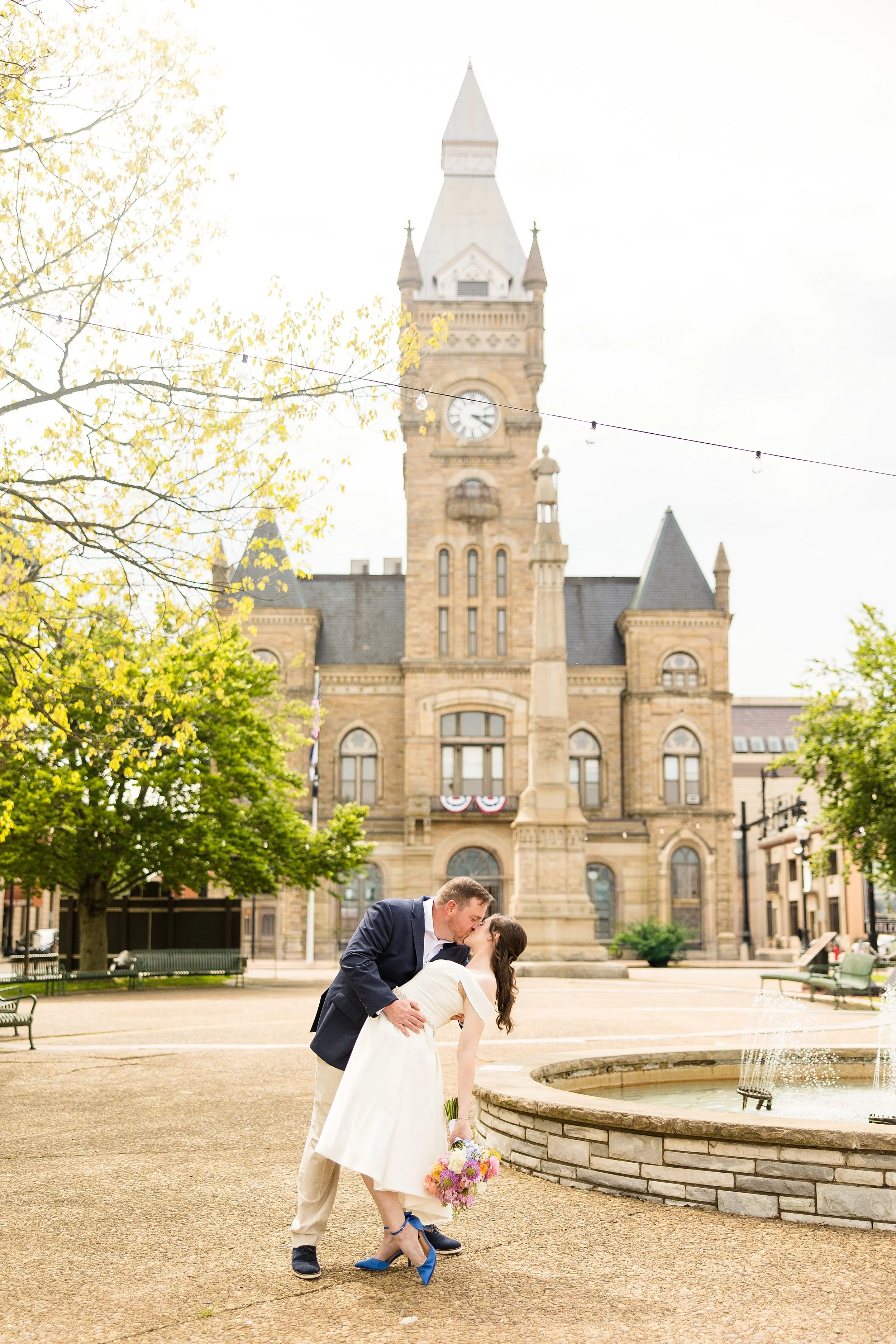 butler county courthouse elopement, butler county courthouse wedding pictures, zelienople wedding pictures, historic harmony wedding photos