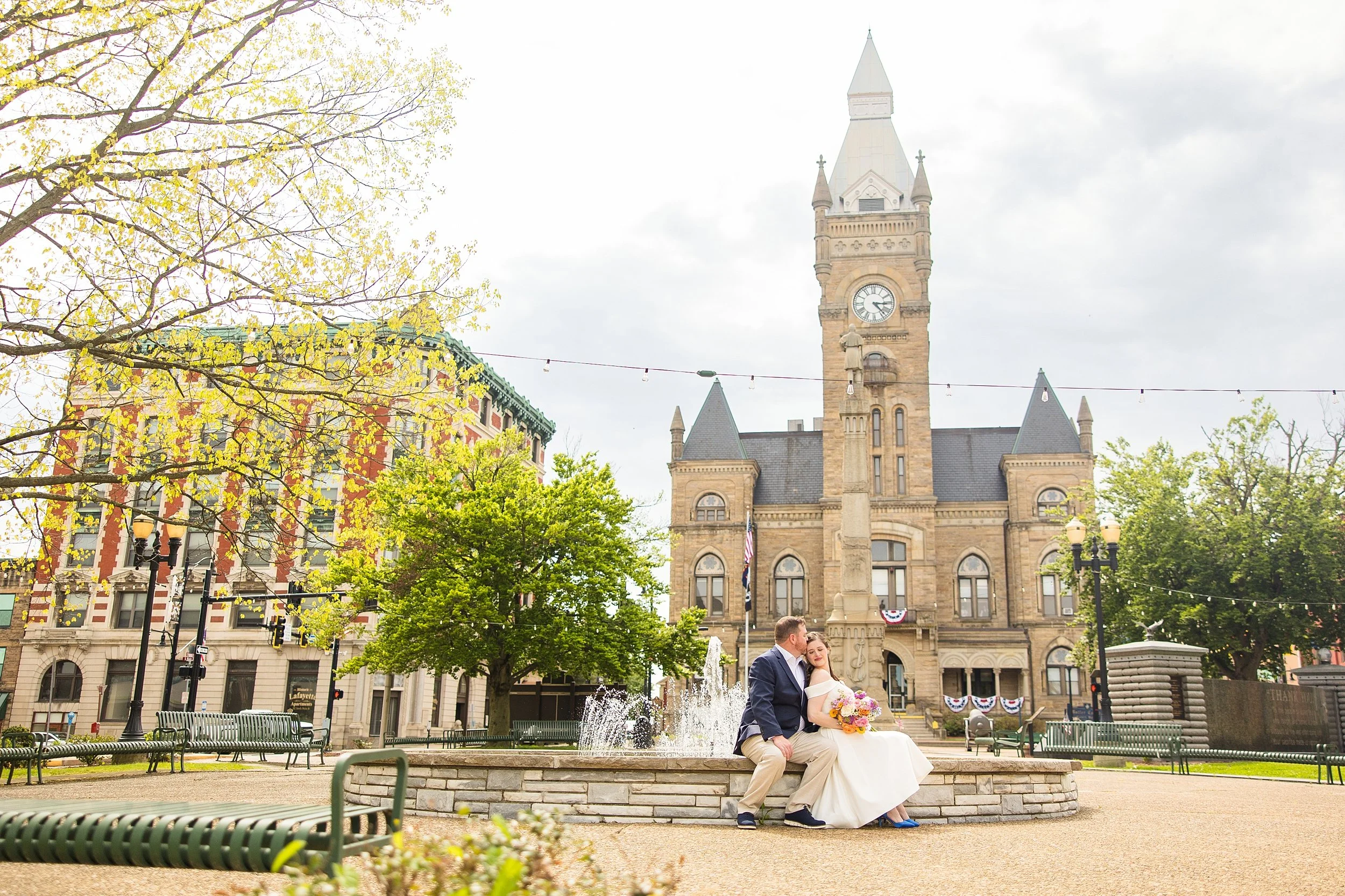 butler county courthouse elopement, butler county courthouse wedding pictures, zelienople wedding pictures, historic harmony wedding photos