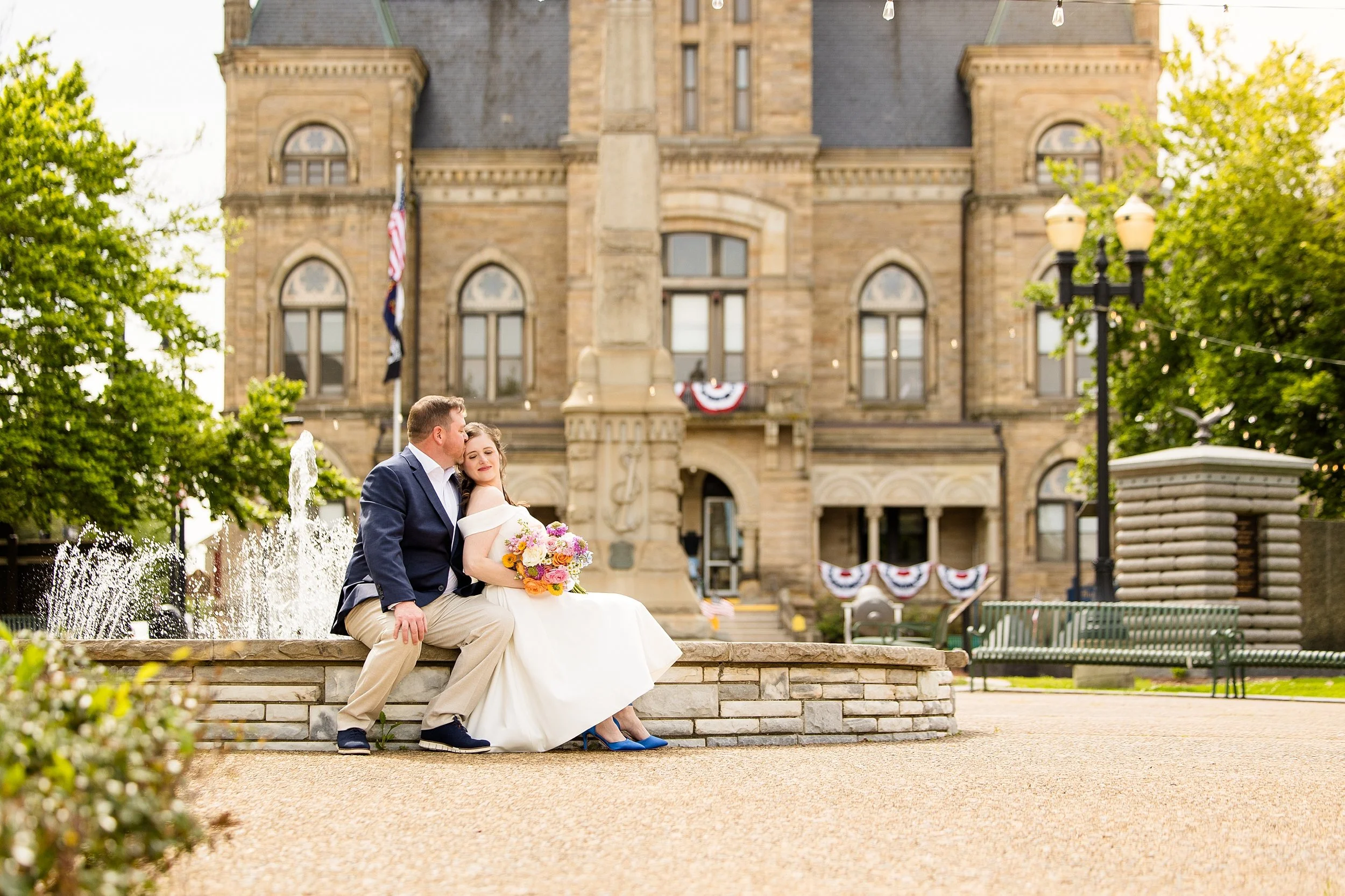butler county courthouse elopement, butler county courthouse wedding pictures, zelienople wedding pictures, historic harmony wedding photos