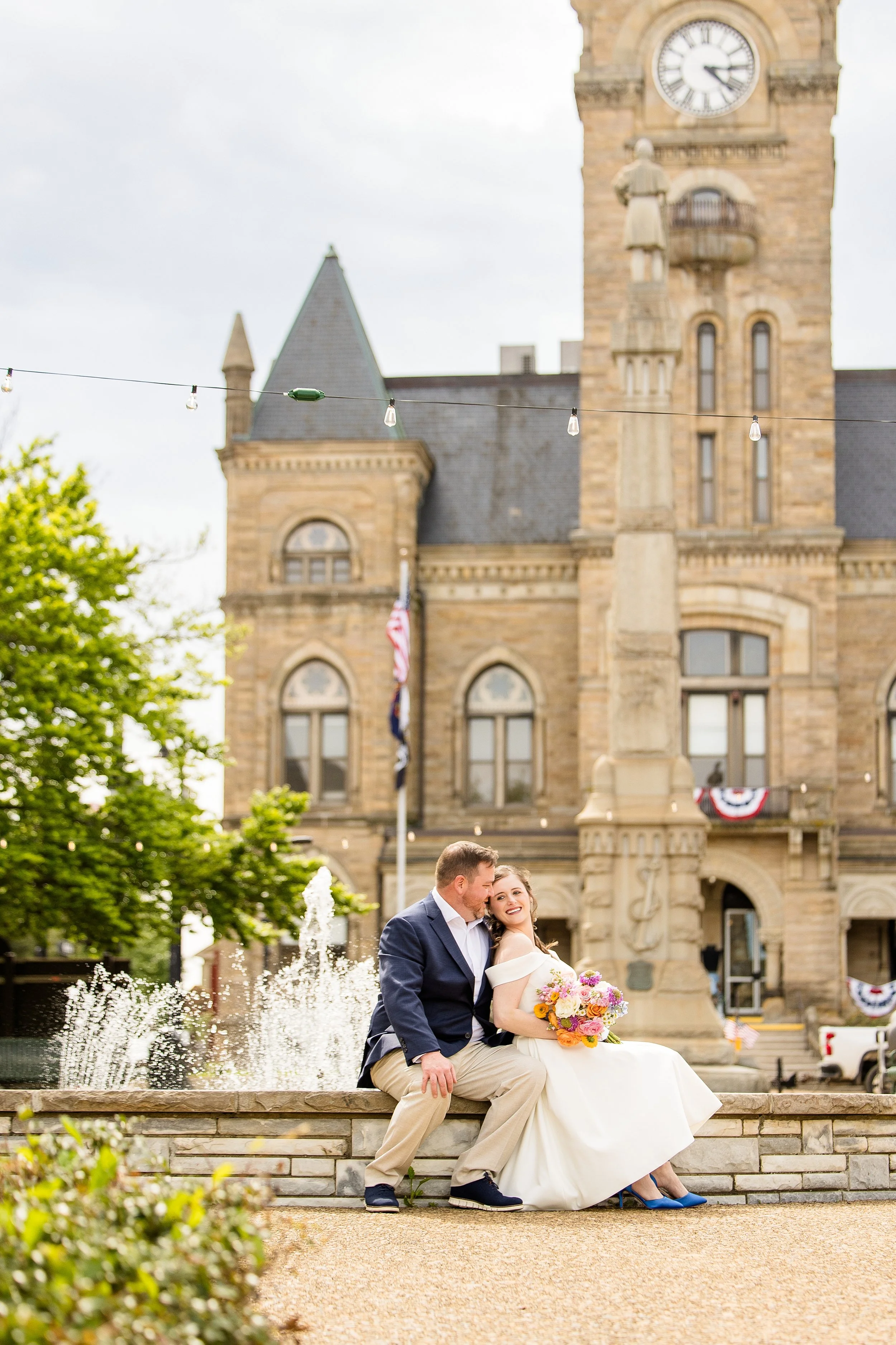 butler county courthouse elopement, butler county courthouse wedding pictures, zelienople wedding pictures, historic harmony wedding photos