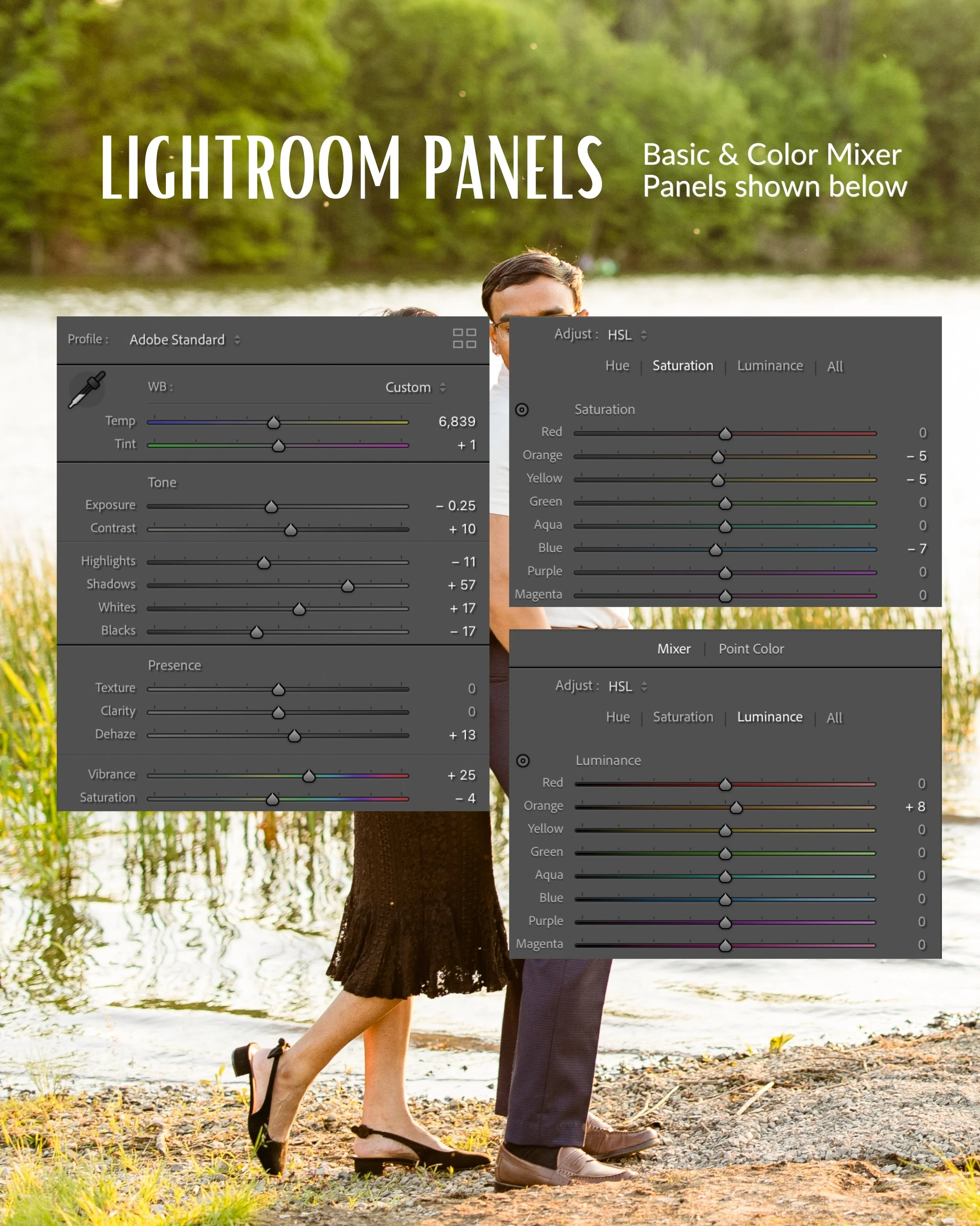 Lightroom editing tutorial Adobe Lightroom editing How to edit engagement photos Engagement photo editing workflow Lightroom editing process
