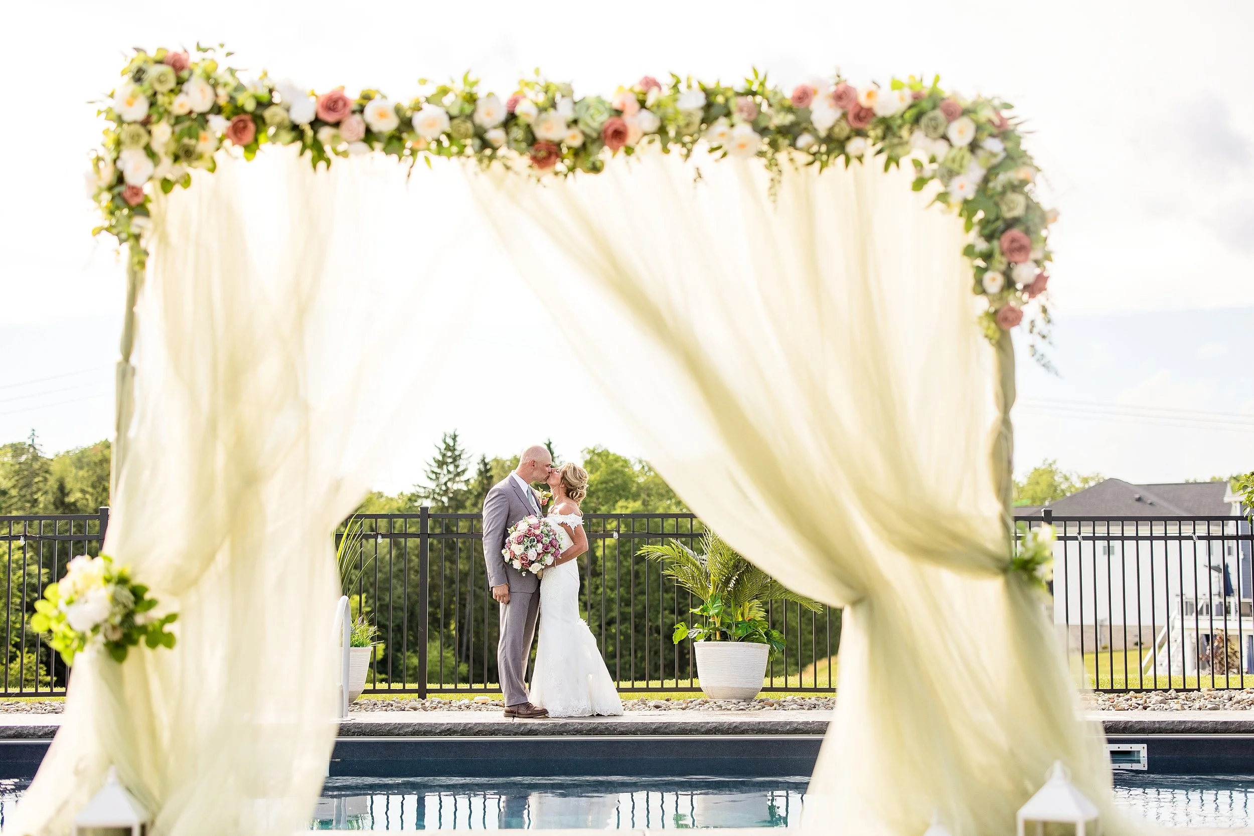 Intimate Backyard Wedding in Mars, PA | Wendy &amp; Erik
