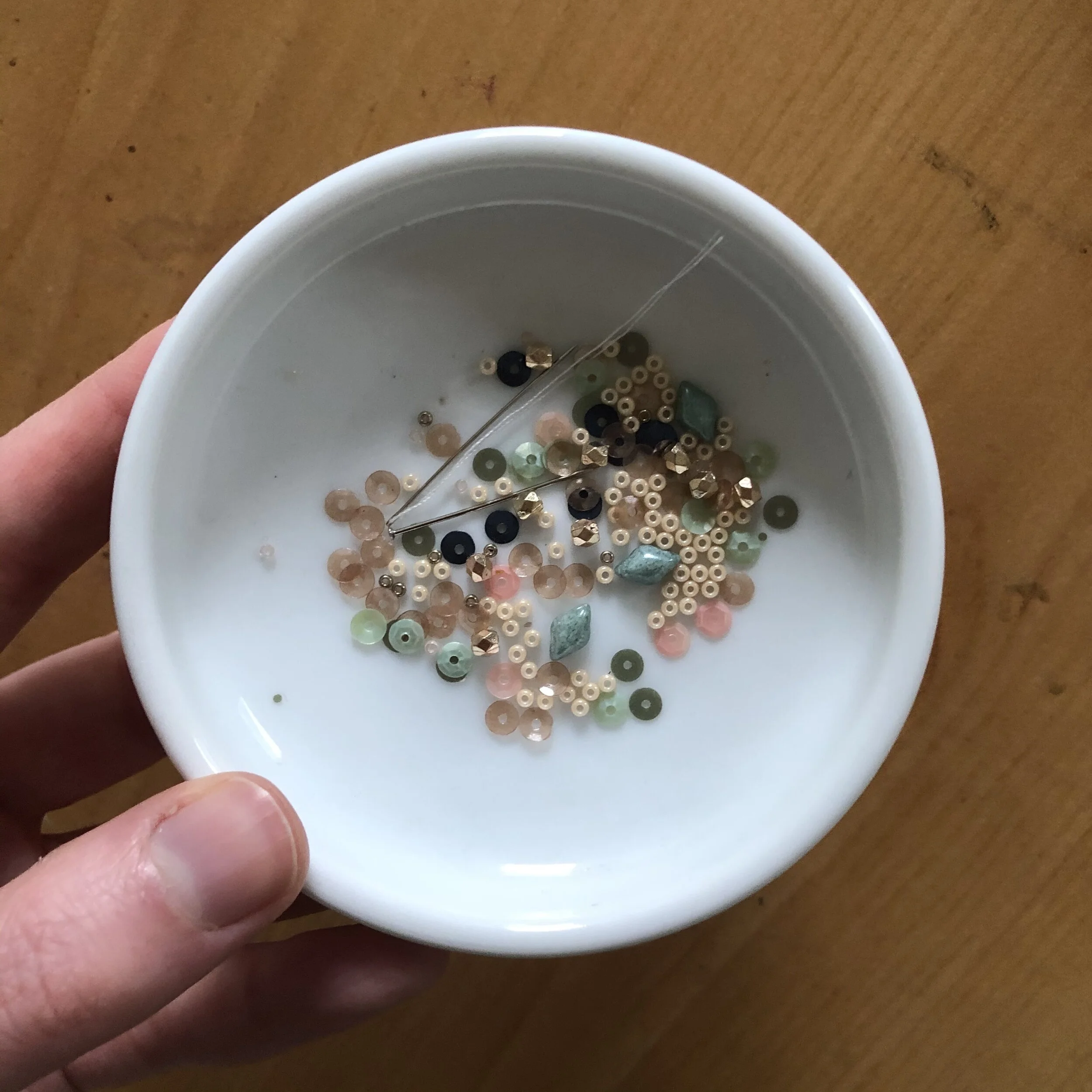 Beads and embellished used for this artwork