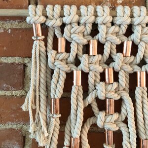 Copper Large Macramé Wall Hanging — Casey Saccomanno