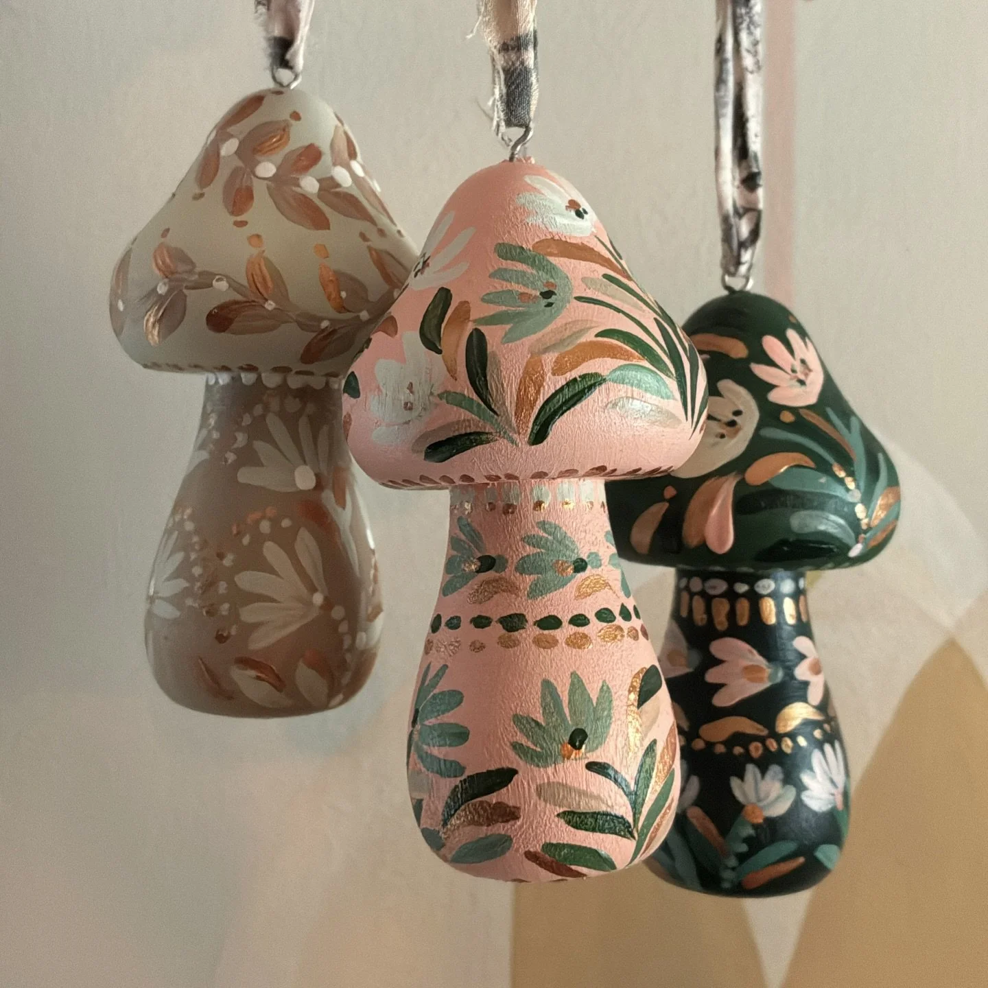 Lil mushroom ornaments getting packed up for @kennettholidayvillagemarket this Saturday &amp; Sunday! Market is open 11-5!