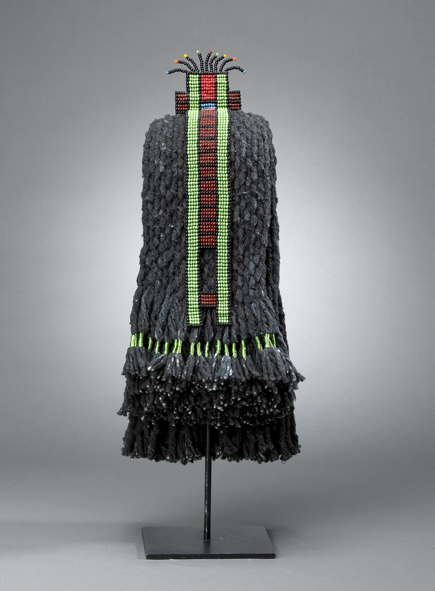 Mop with Beaded Ladder - Back