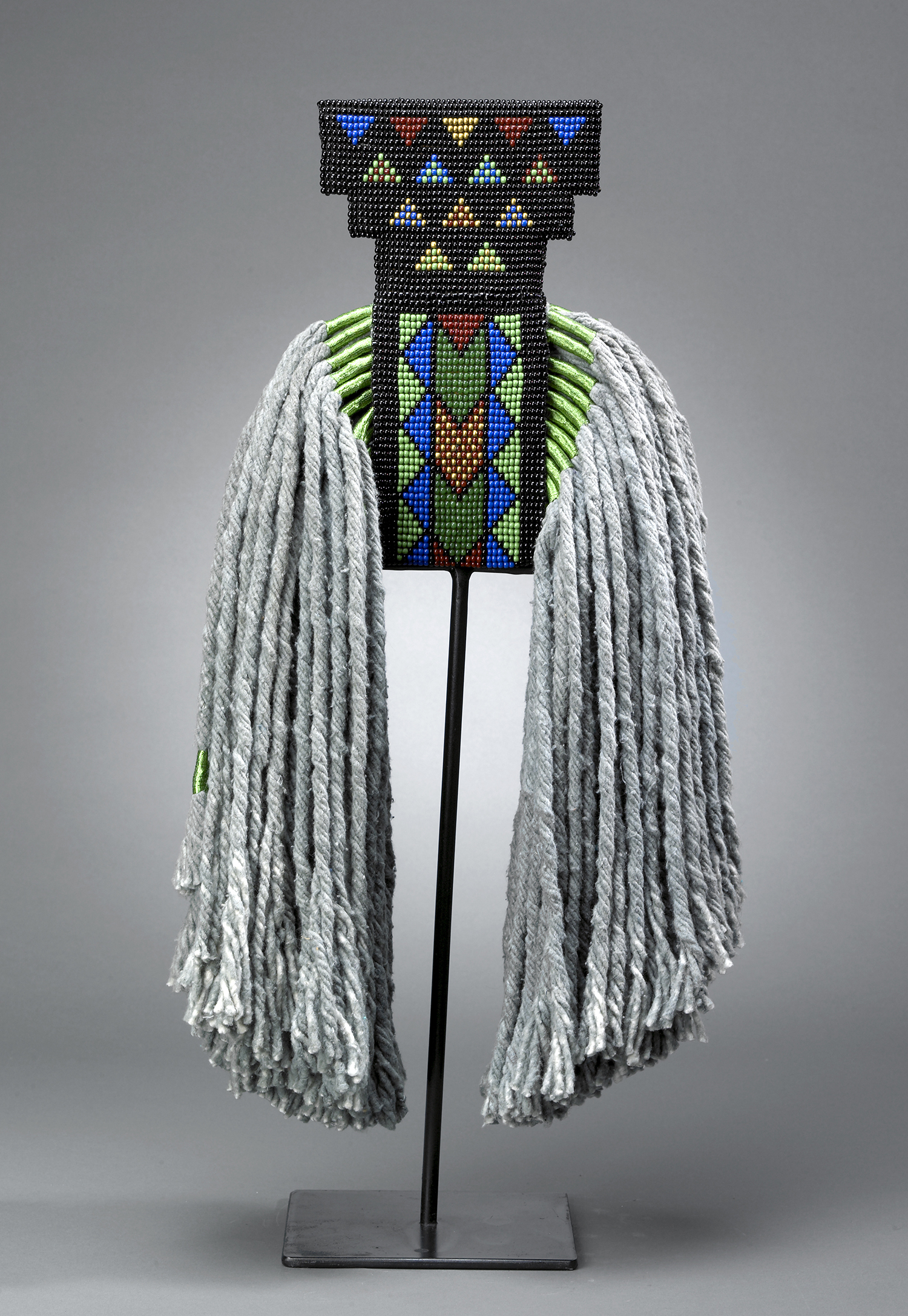 Mop with Beaded Triangles - Back