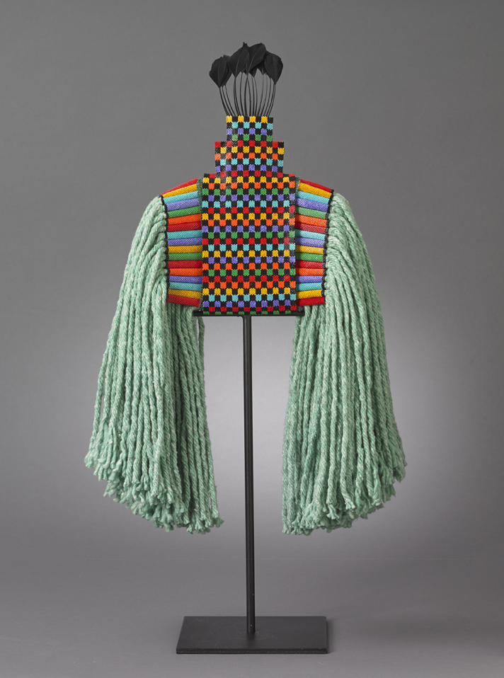 Mop with Beaded Squares