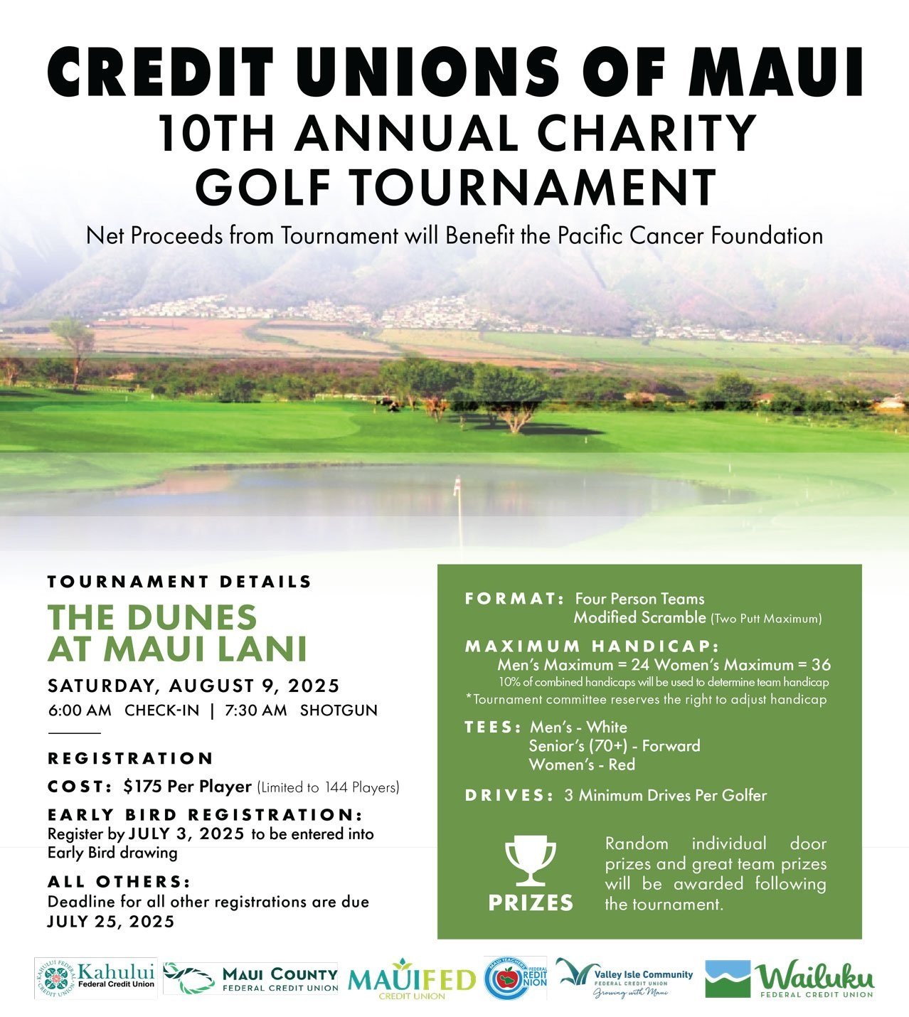 Tee Off for a Cause: 10th Annual Charity Golf Tournament — Pacific ...