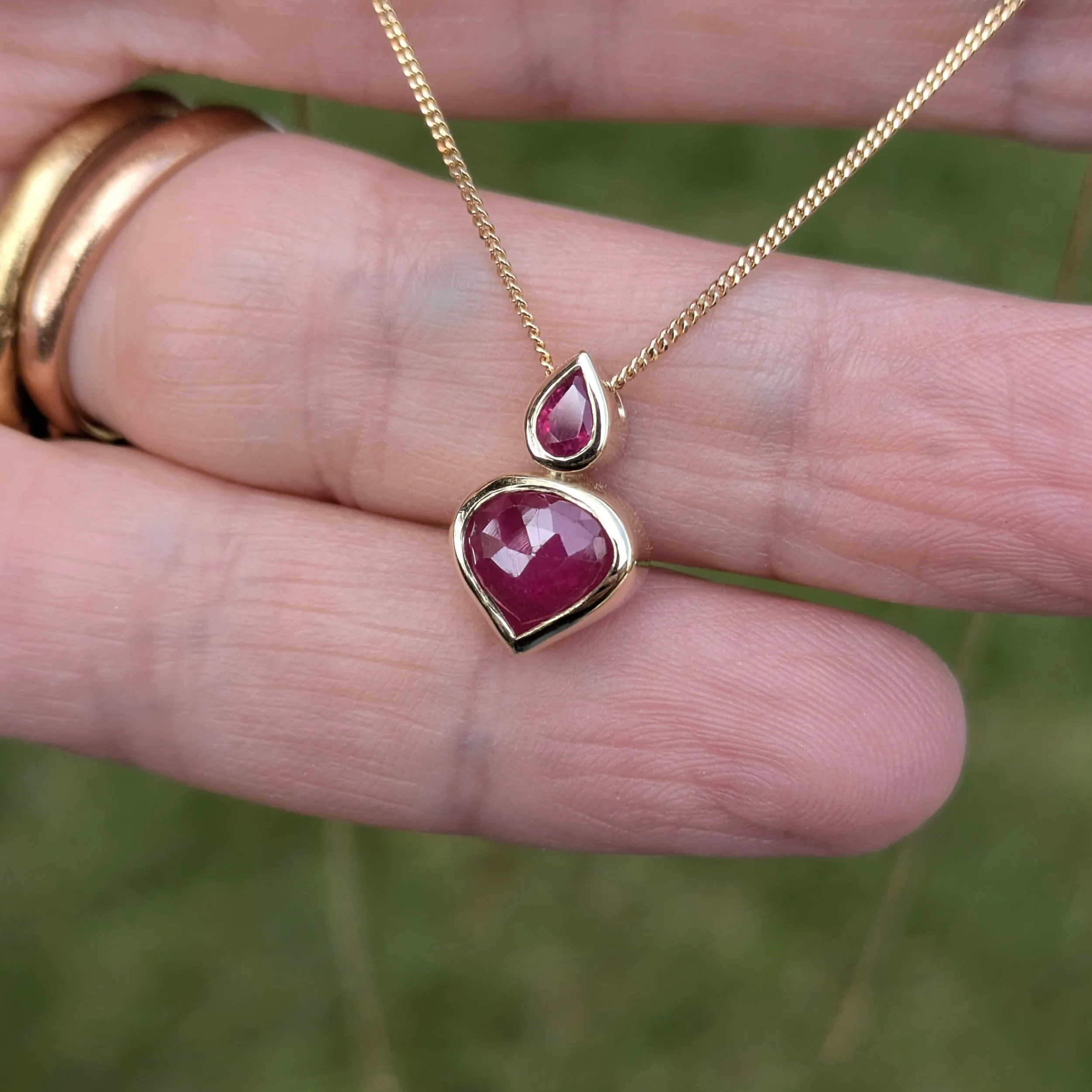 Ruby Amore Duo Necklace