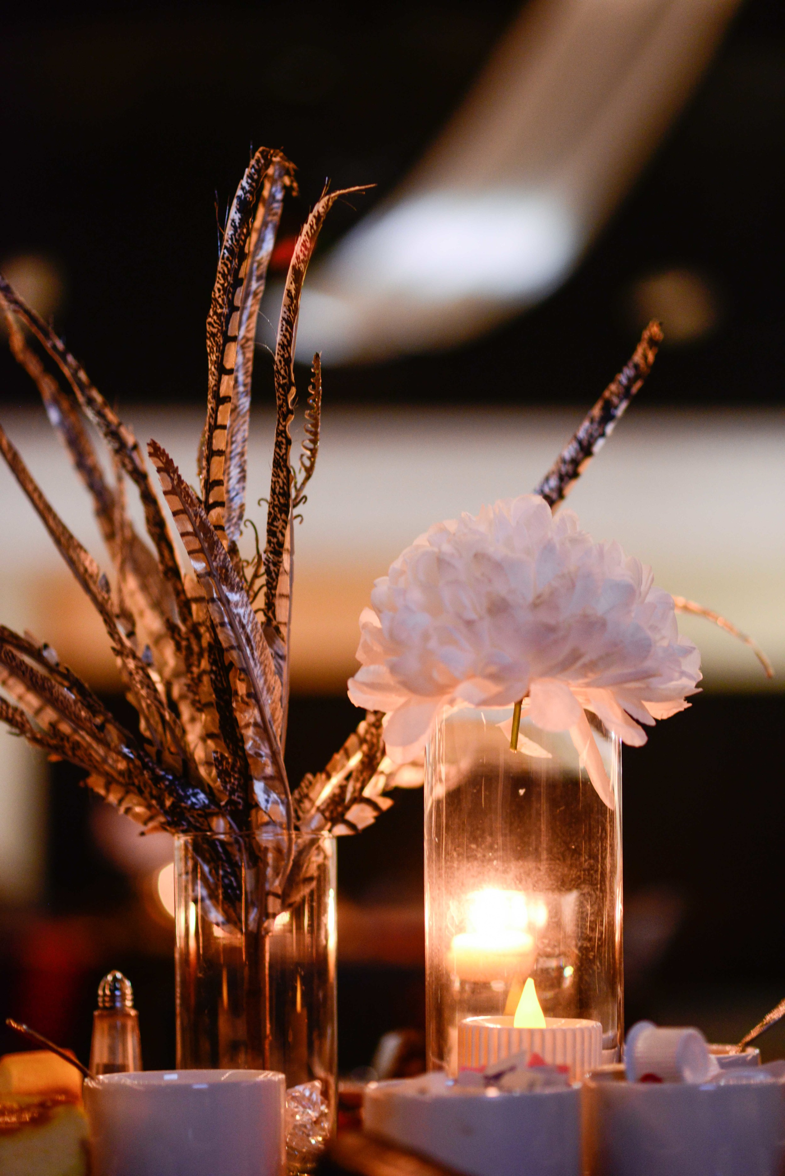 Centerpiece decorations by Praise Unlimited Weddings of Abbeville SC.