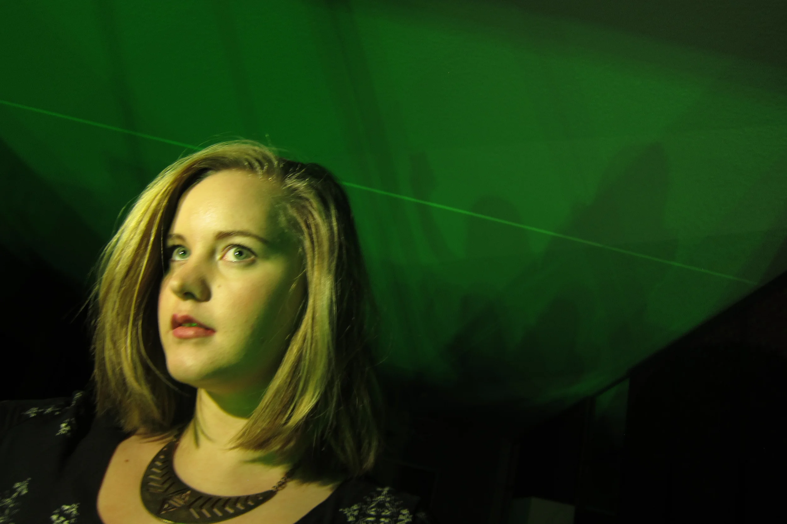 Whenever we go to photography conventions we always end up playing around and doing creative photo shoots. Kara calls this her Alien abduction picture. HAHA!